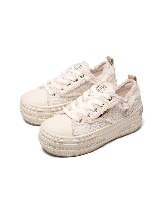 Canvas High / pale pink × golden white