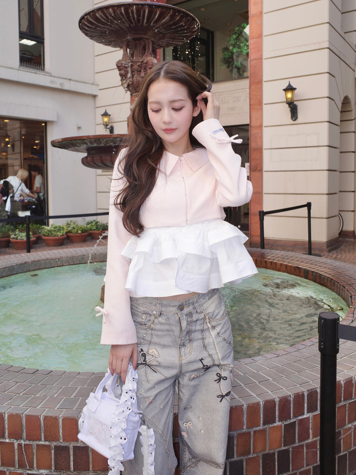 peplum frill jacket