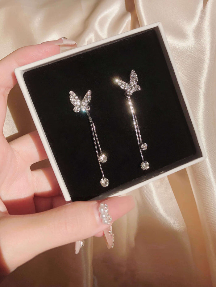 butterfly bijou chain pierce/earring