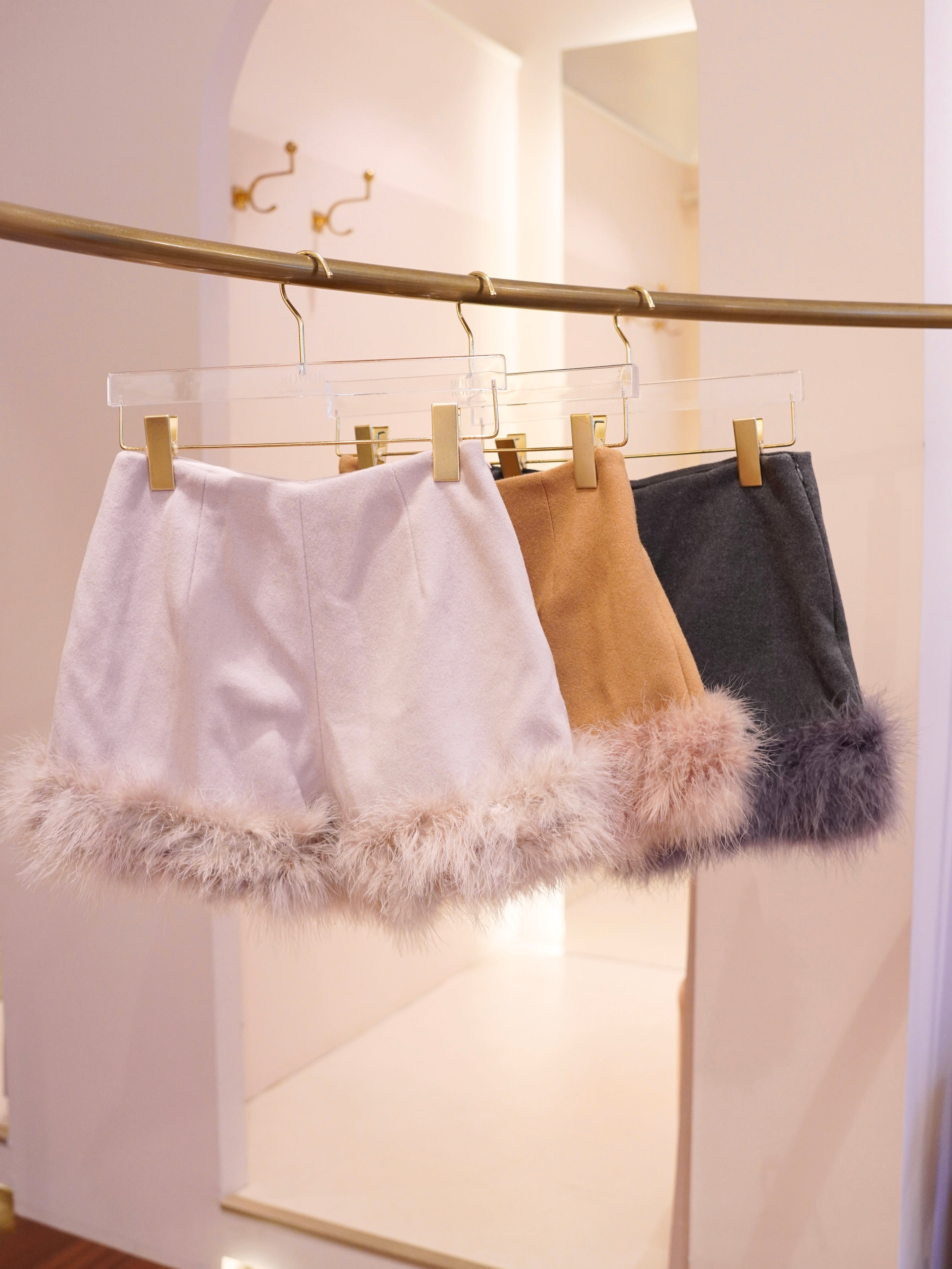 fur short pants – ROUGE by POMME d'amour