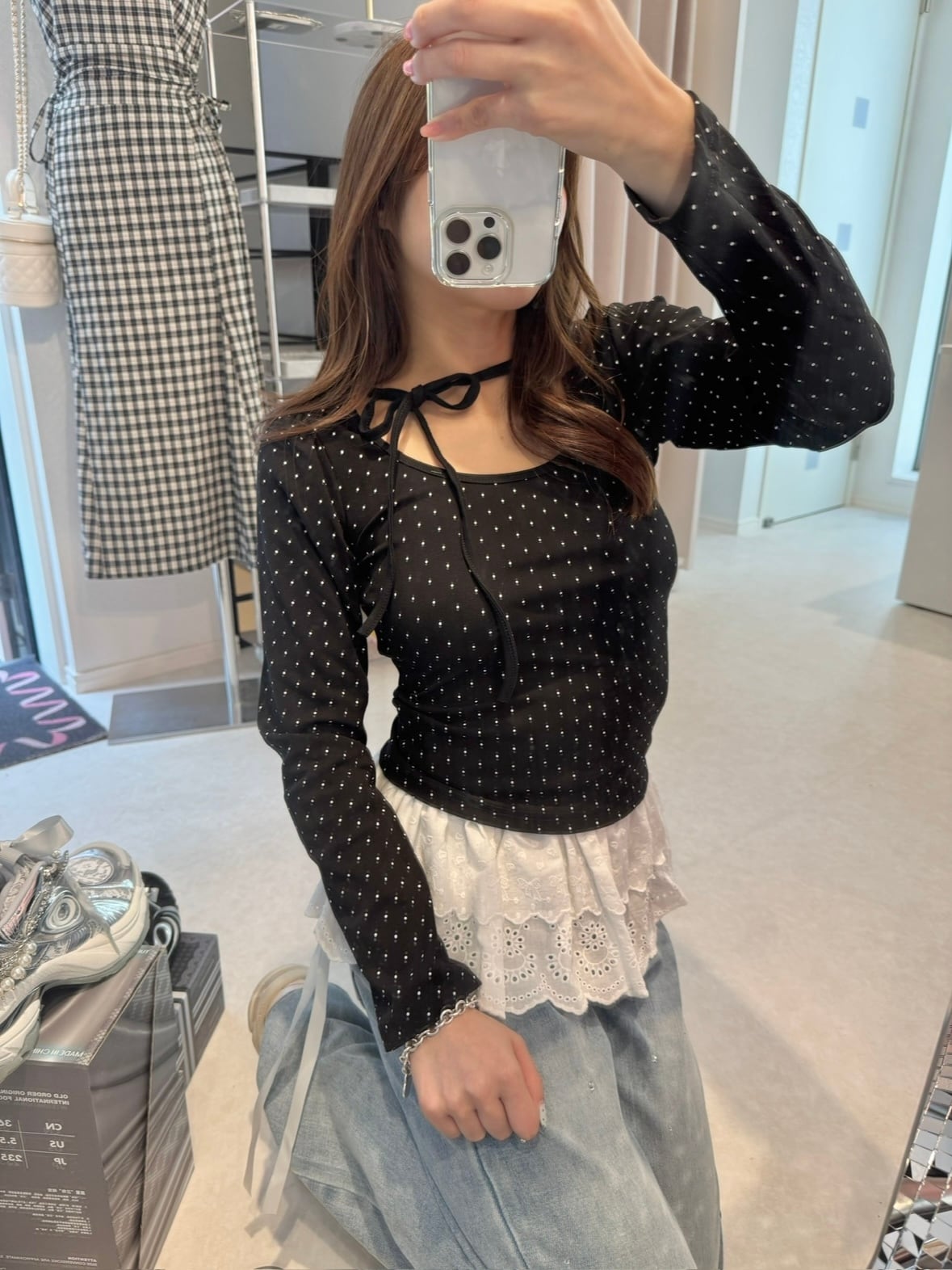 モデル153cm（Fサイズ着用）