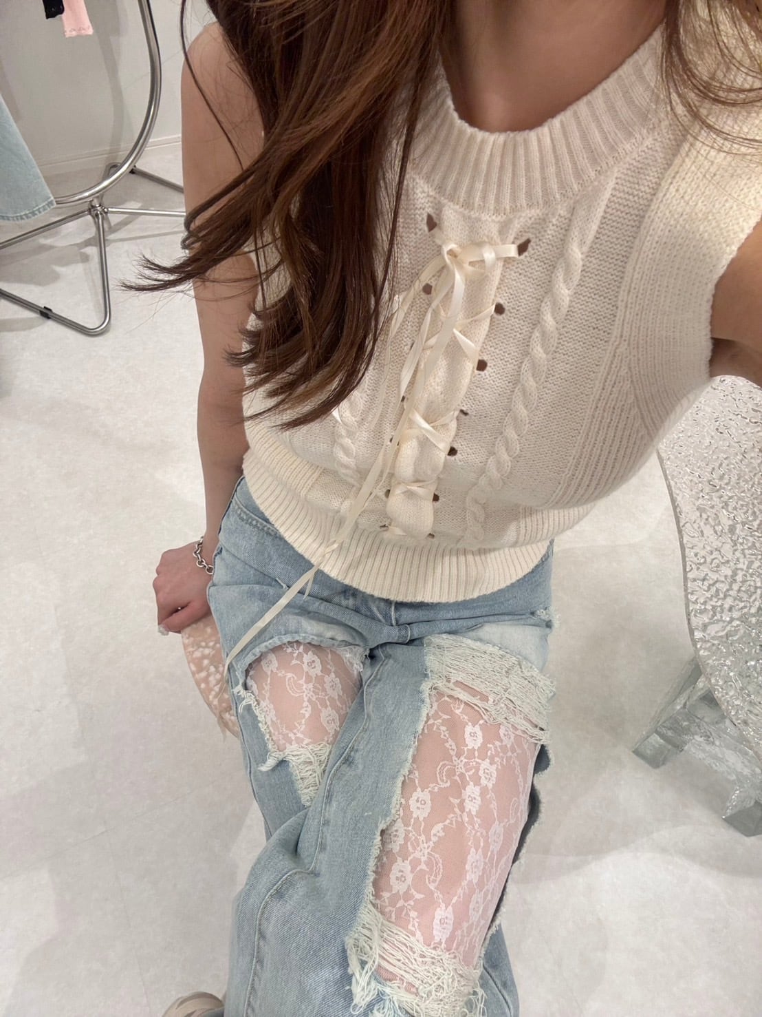 モデル153cm（Sサイズ着用）