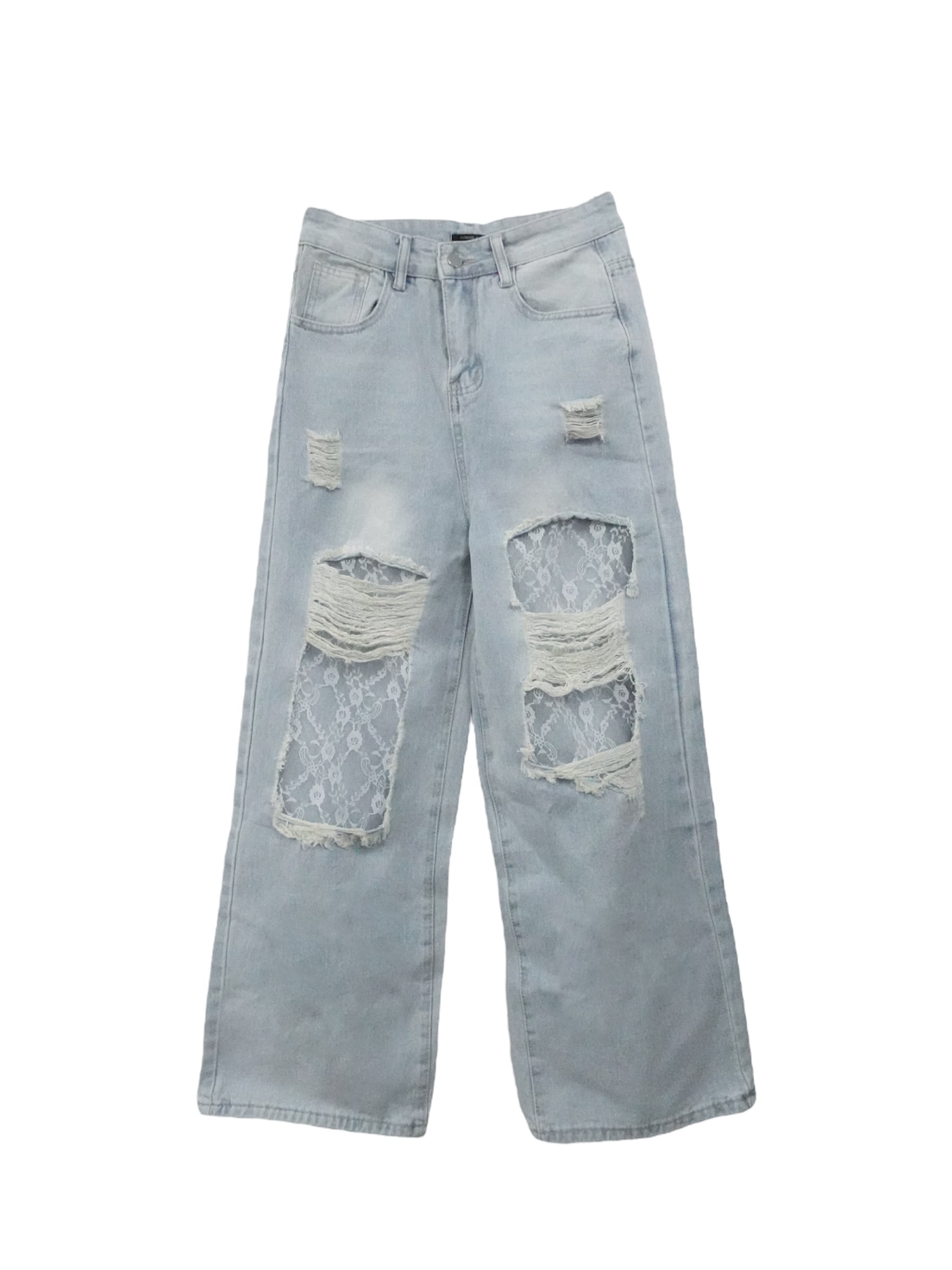 damaged lace denim – ROUGE by POMME d'amour