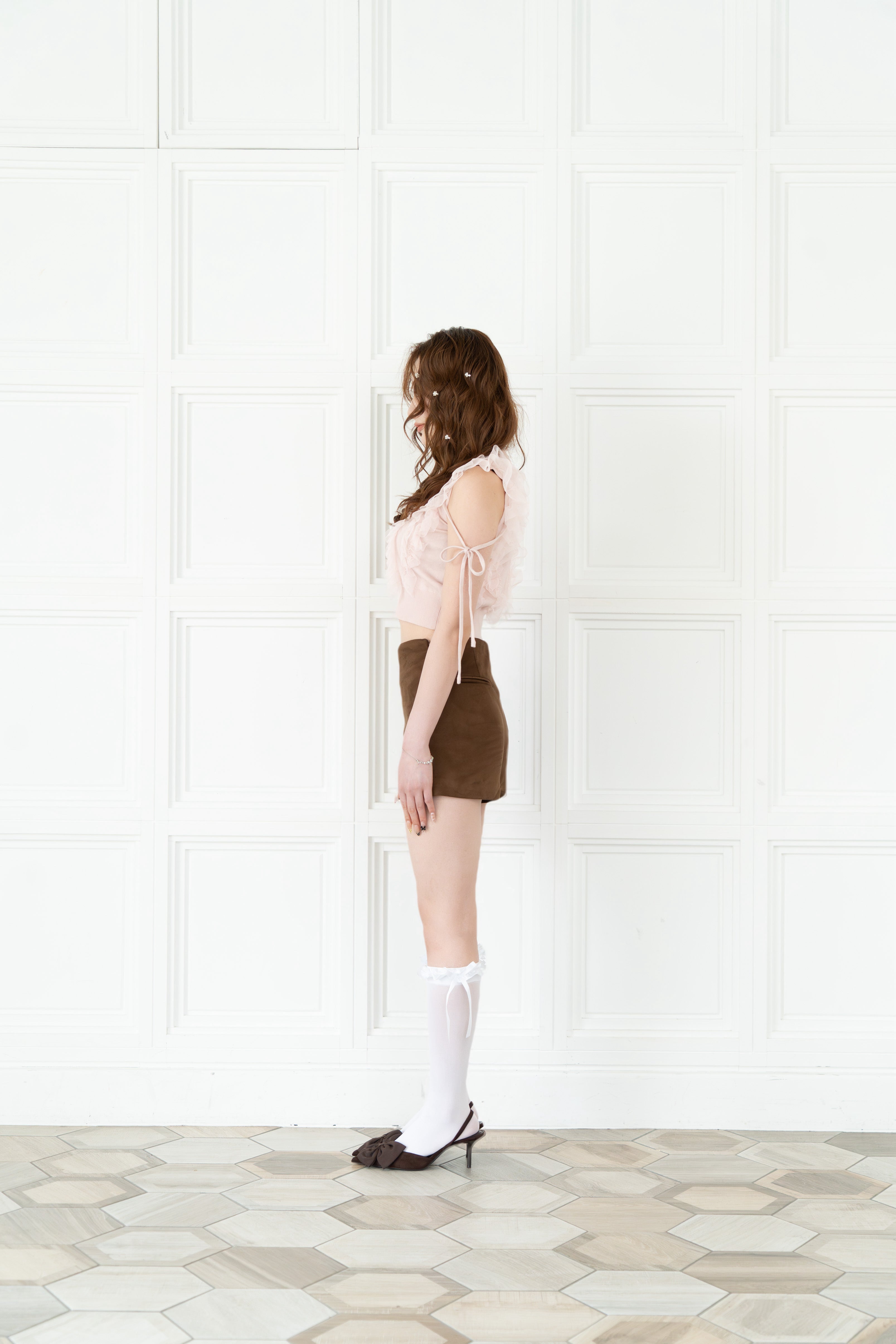 bijou tulle sleeveless knit – ROUGE by POMME d'amour