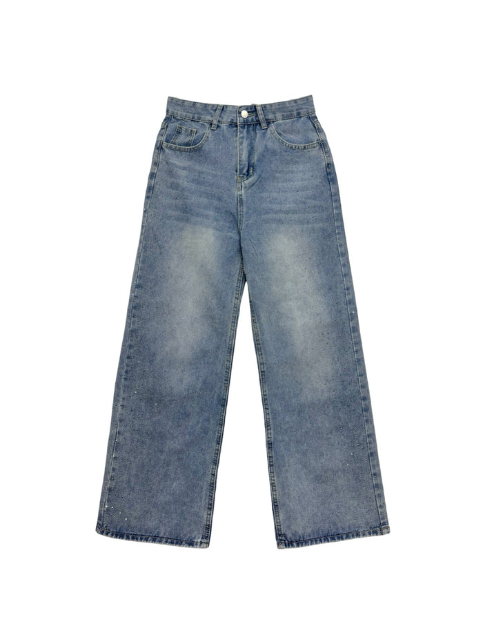 back ribbon bijou denim
