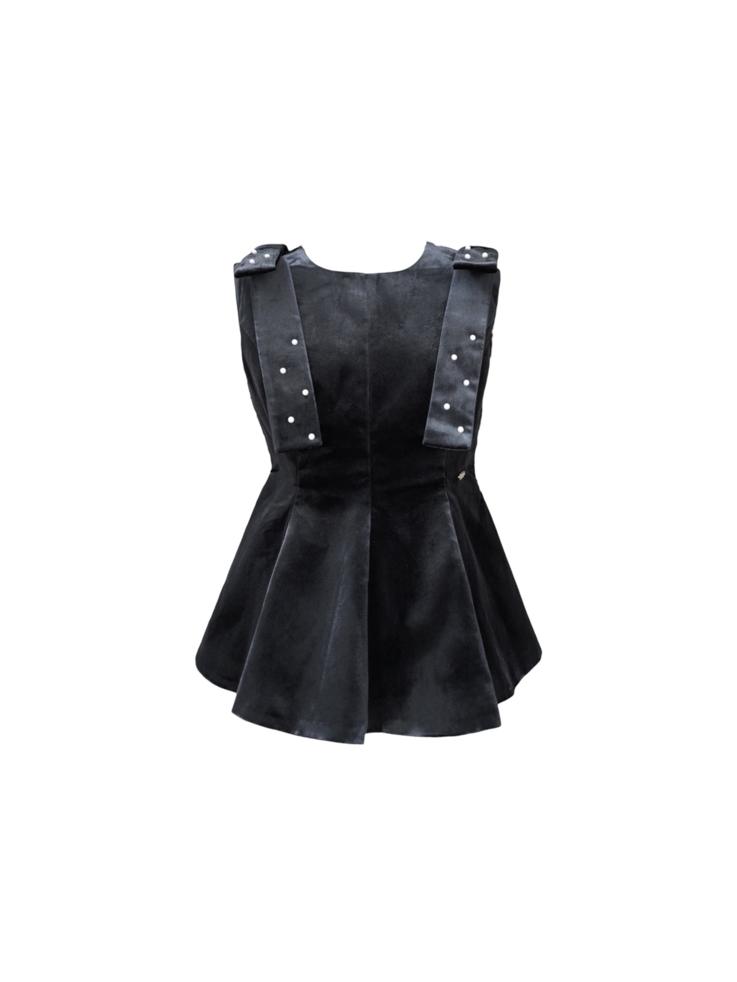 velour ribbon peplum top – ROUGE by POMME d