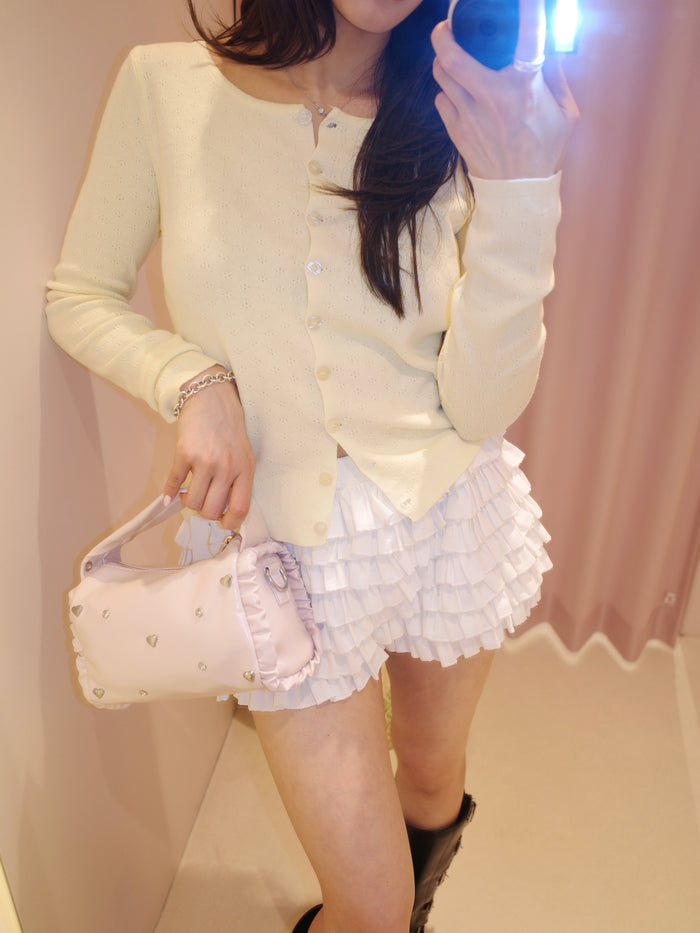 eyelet cardigan