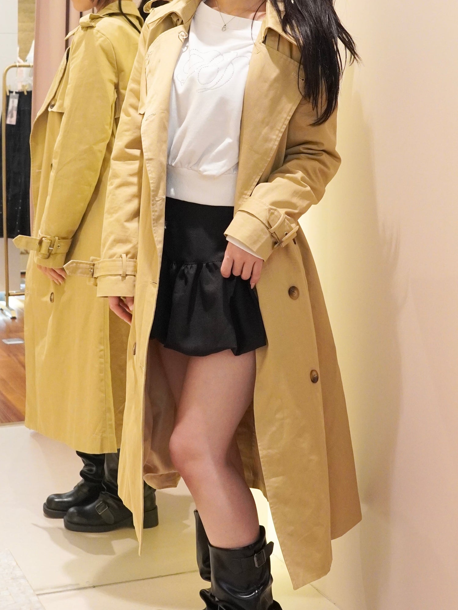モデル160cm（Fサイズ着用）