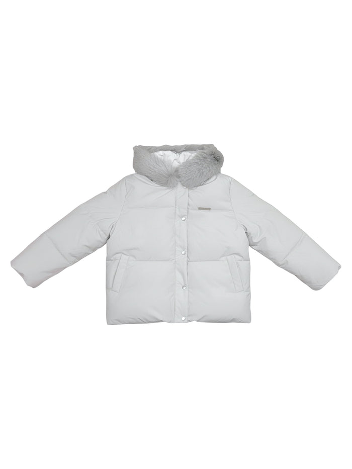 fur hoodie padded jacket