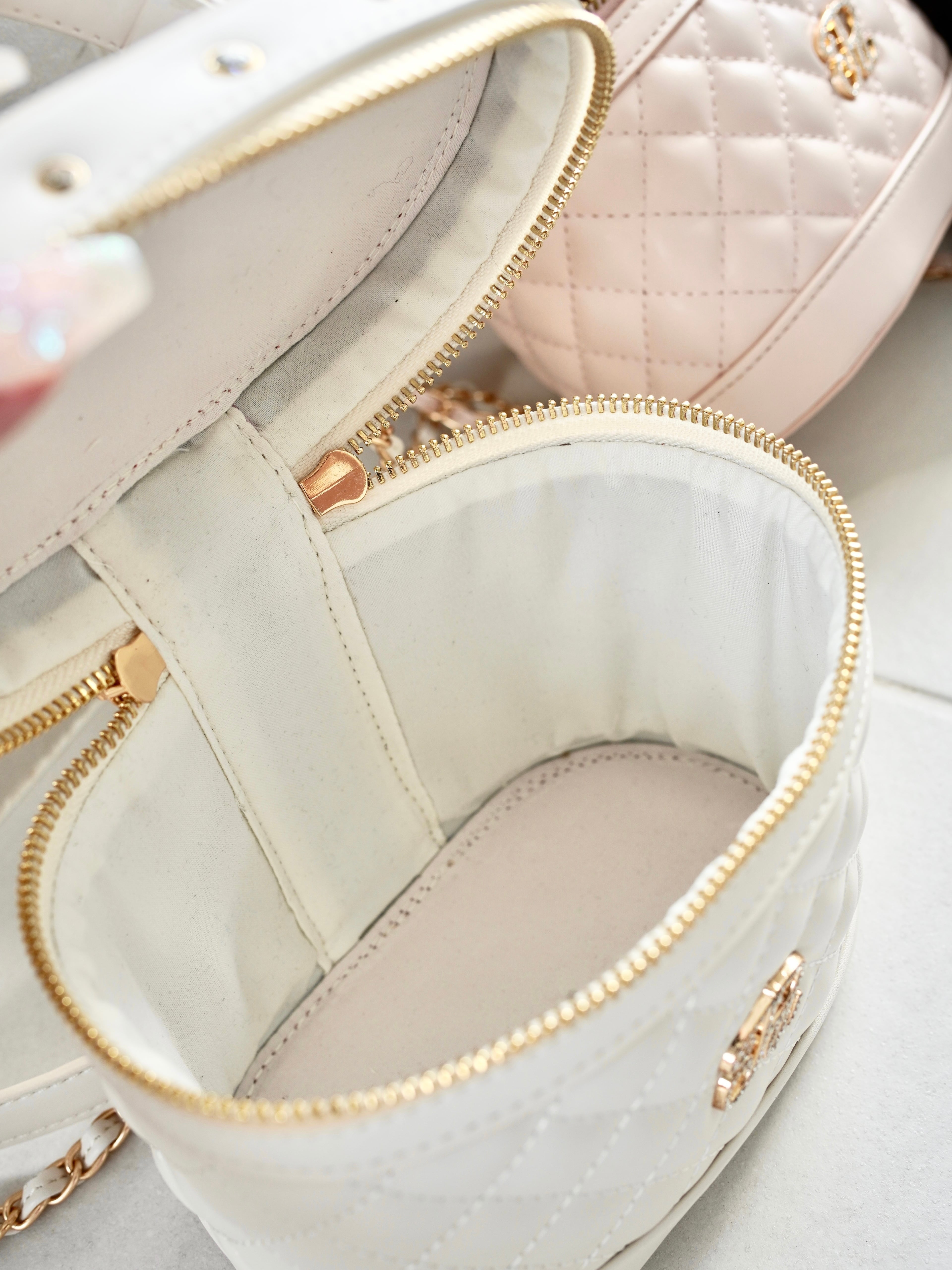 Pd bijou quilting vanity bag ピンク Pd' quilting bijou vanity bag – ROUGE by POMME d'amour