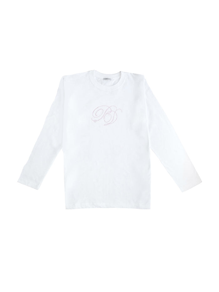 rhinestone long tee