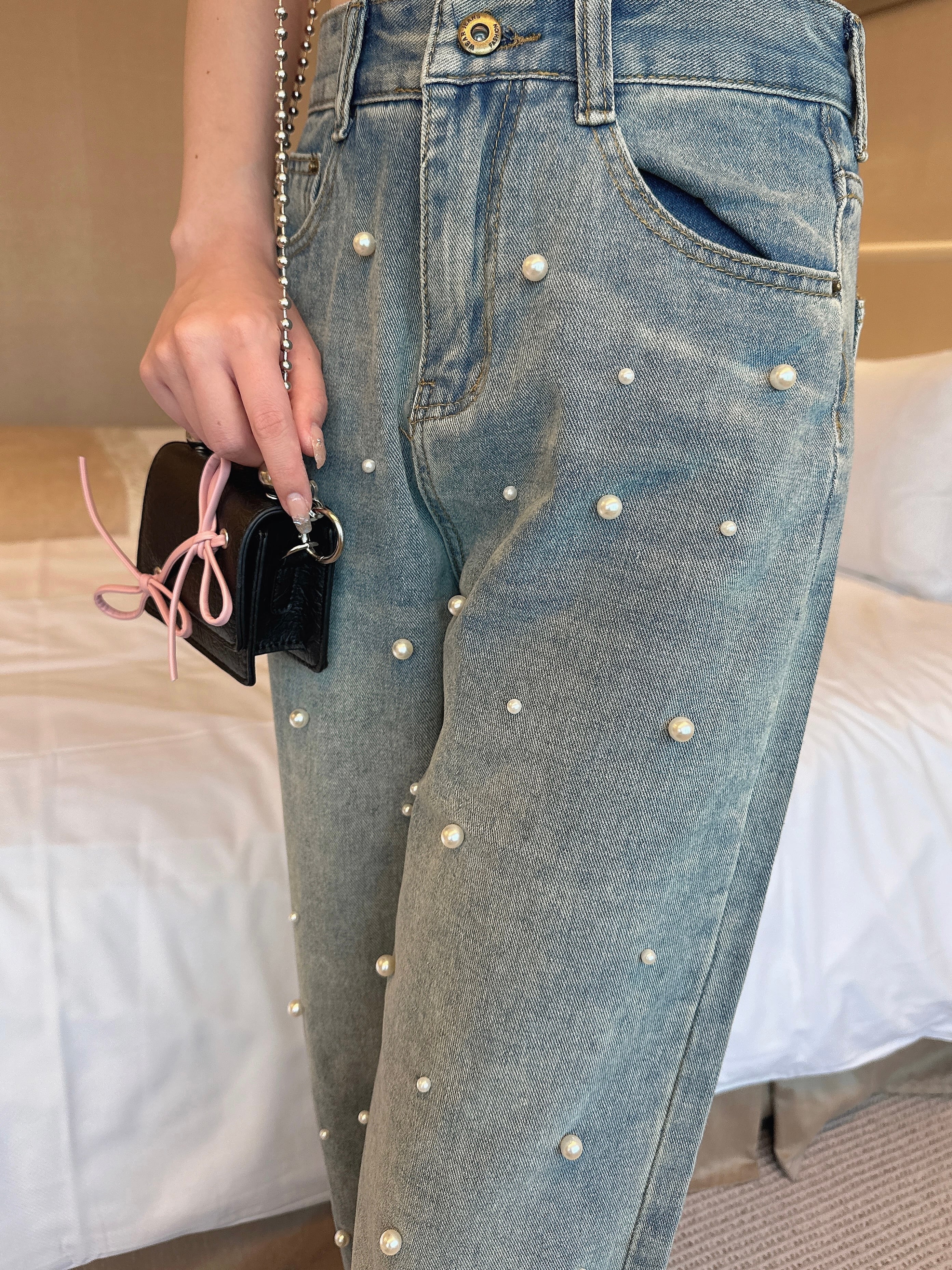 pearl straight denim – ROUGE by POMME d'amour