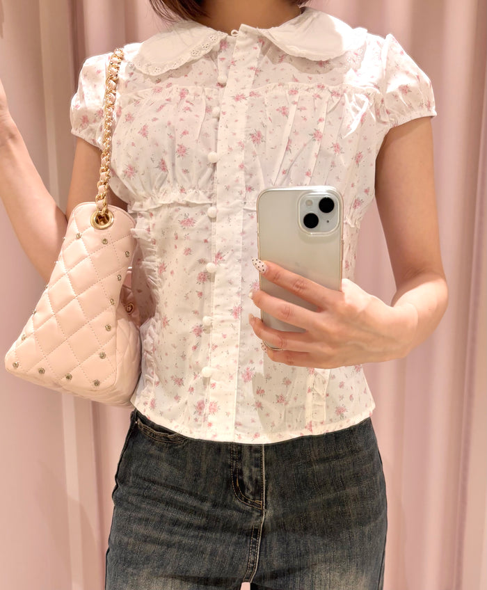 floral pattern blouse