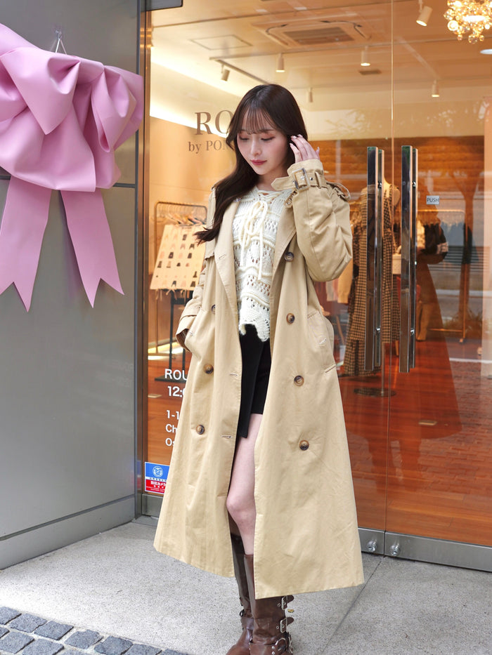 double breasted trench coat