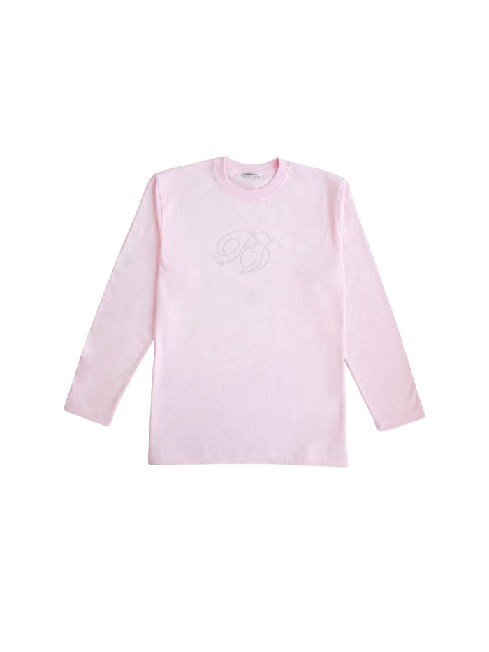 rhinestone long tee