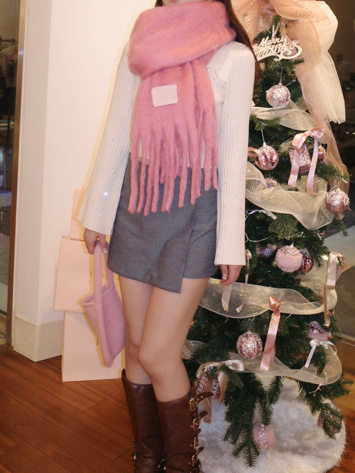 leather tag muffler