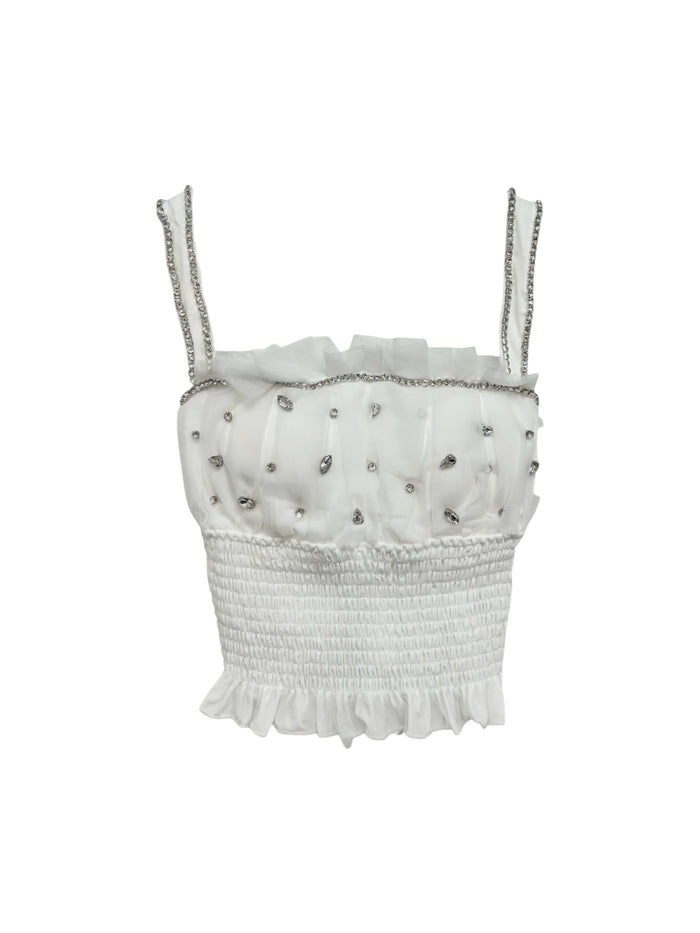bijou frill camisole