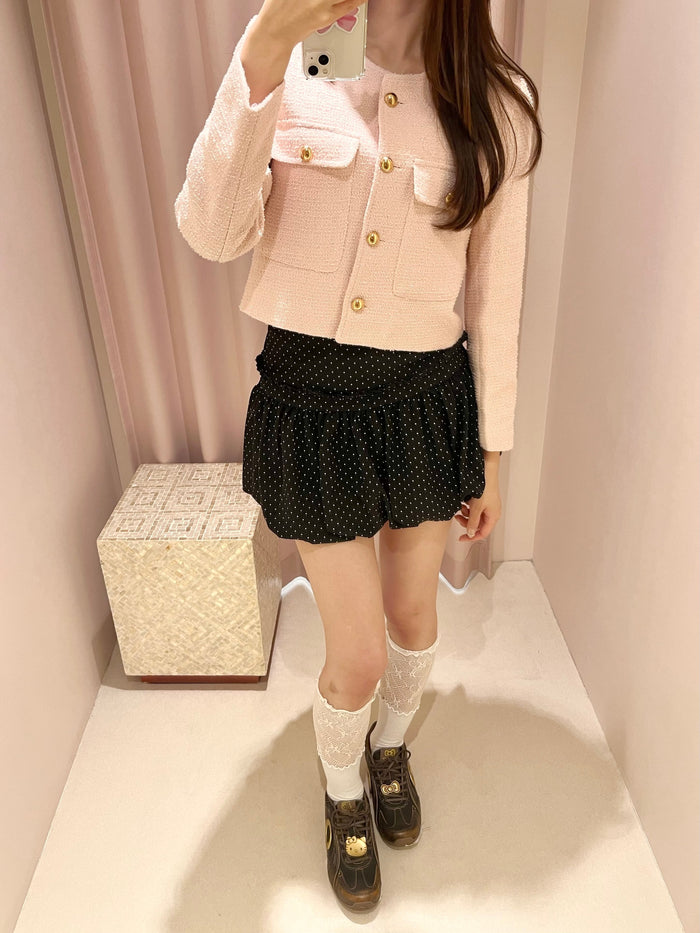 dot balloon mini skirt