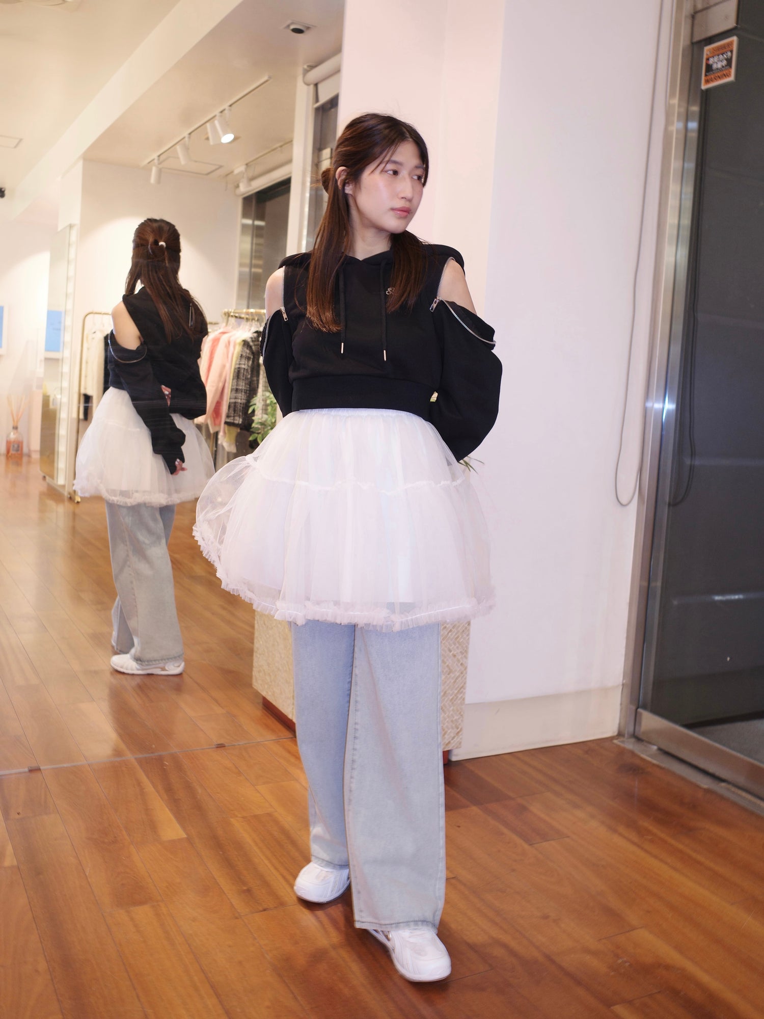 モデル153cm（Sサイズ着用）