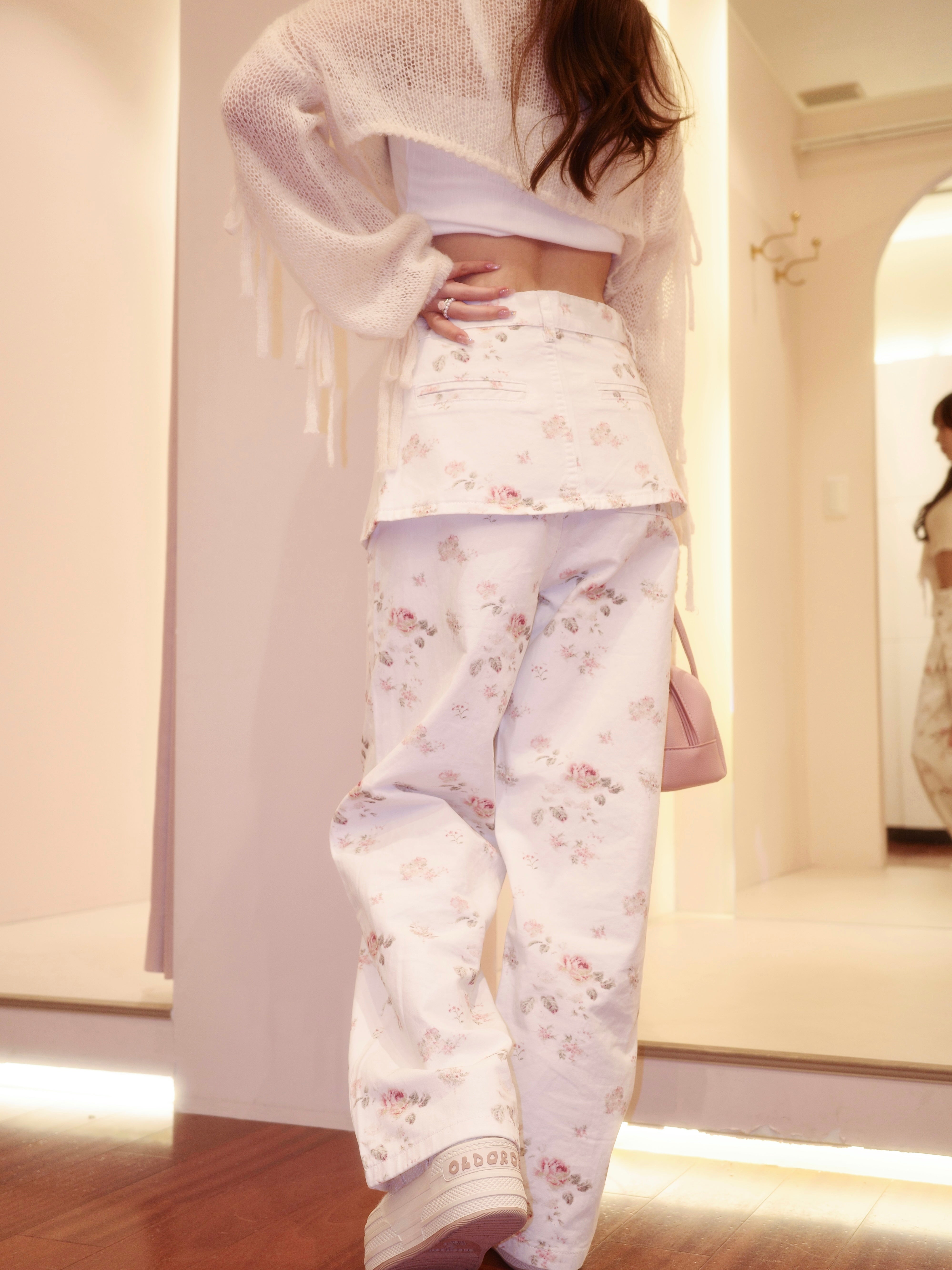floral layered pants – ROUGE by POMME d'amour