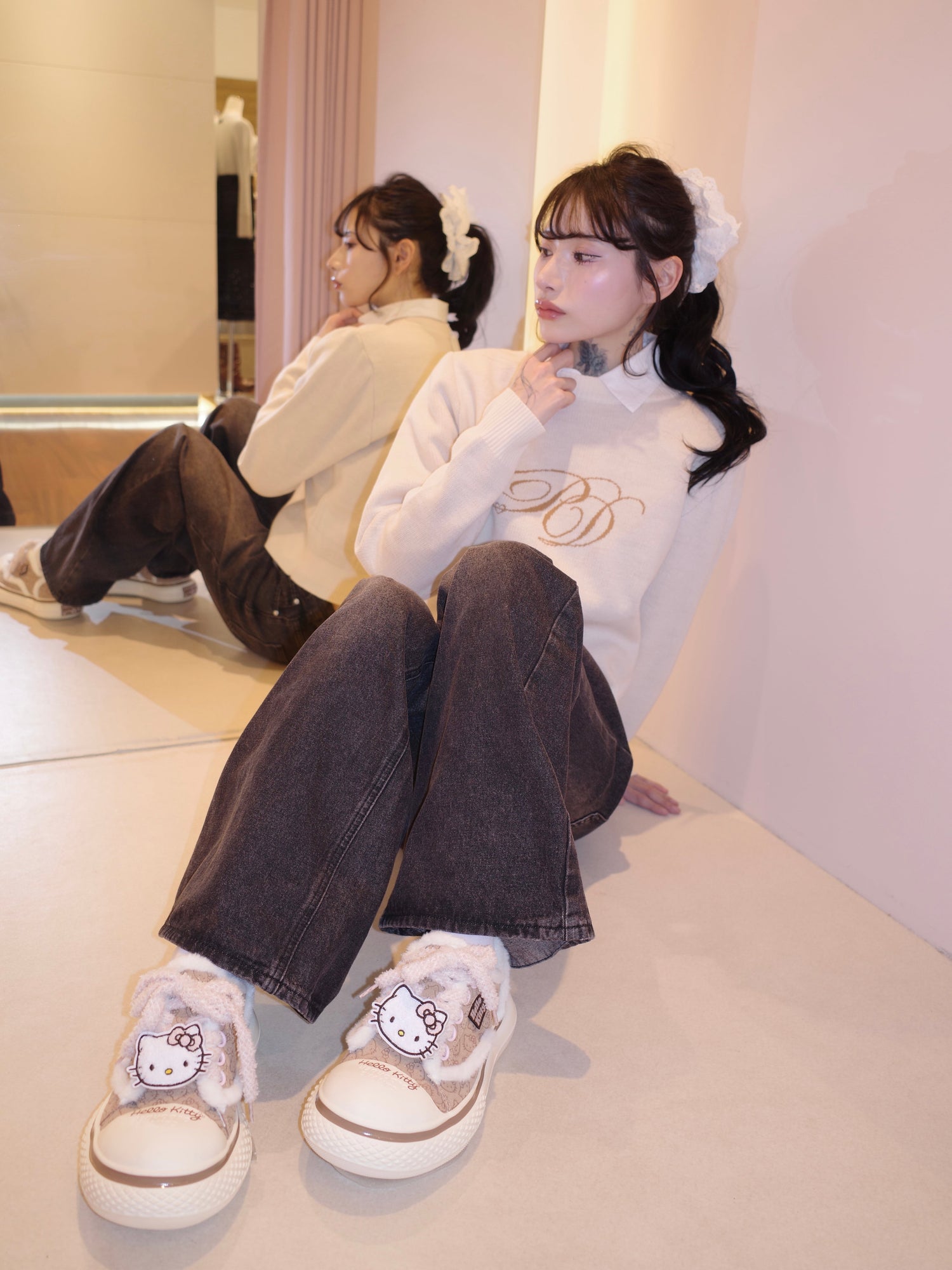 モデル165cm（Fサイズ着用）