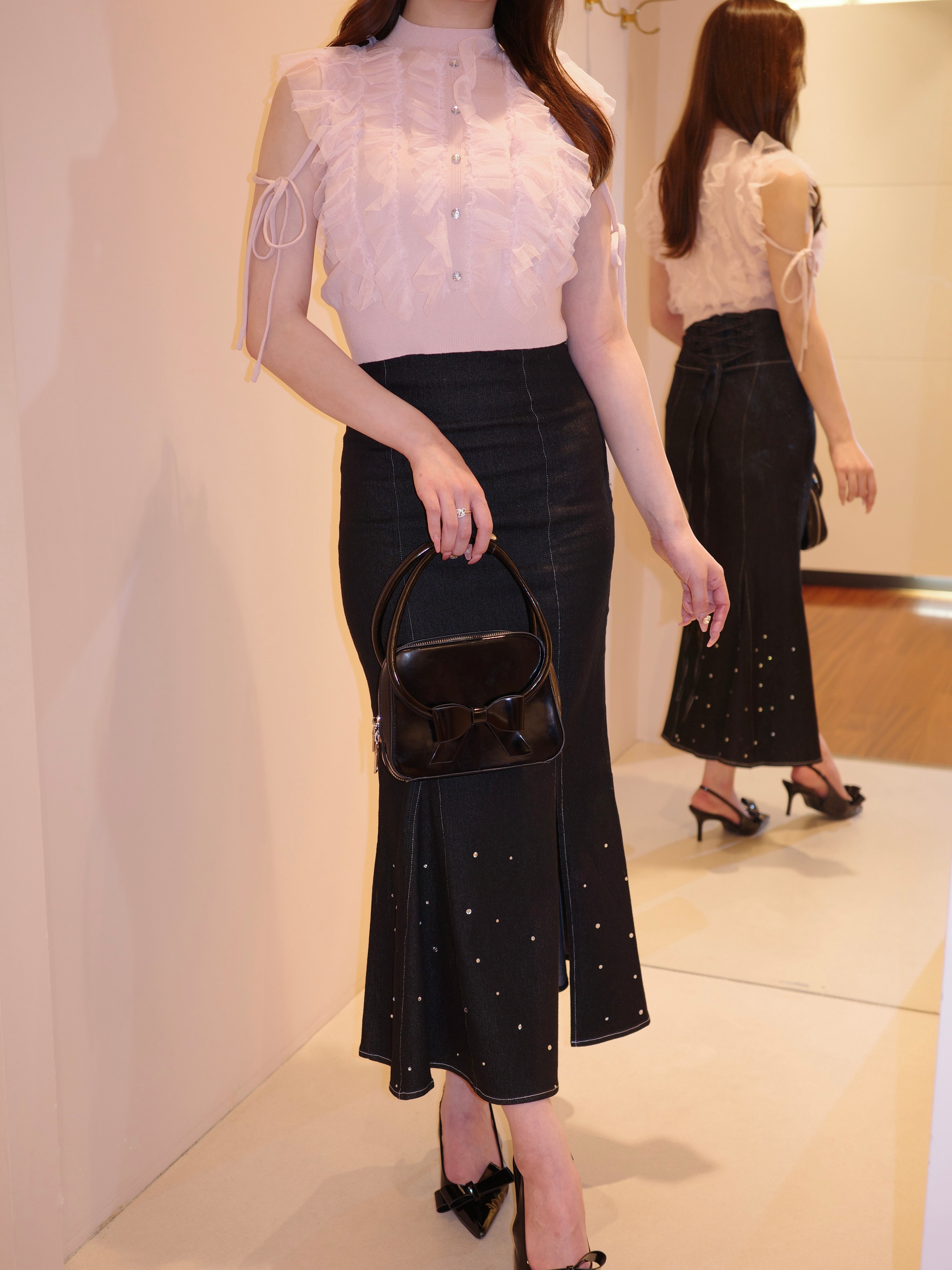 予約】bijou tulle sleeveless knit – ROUGE by POMME d'amour