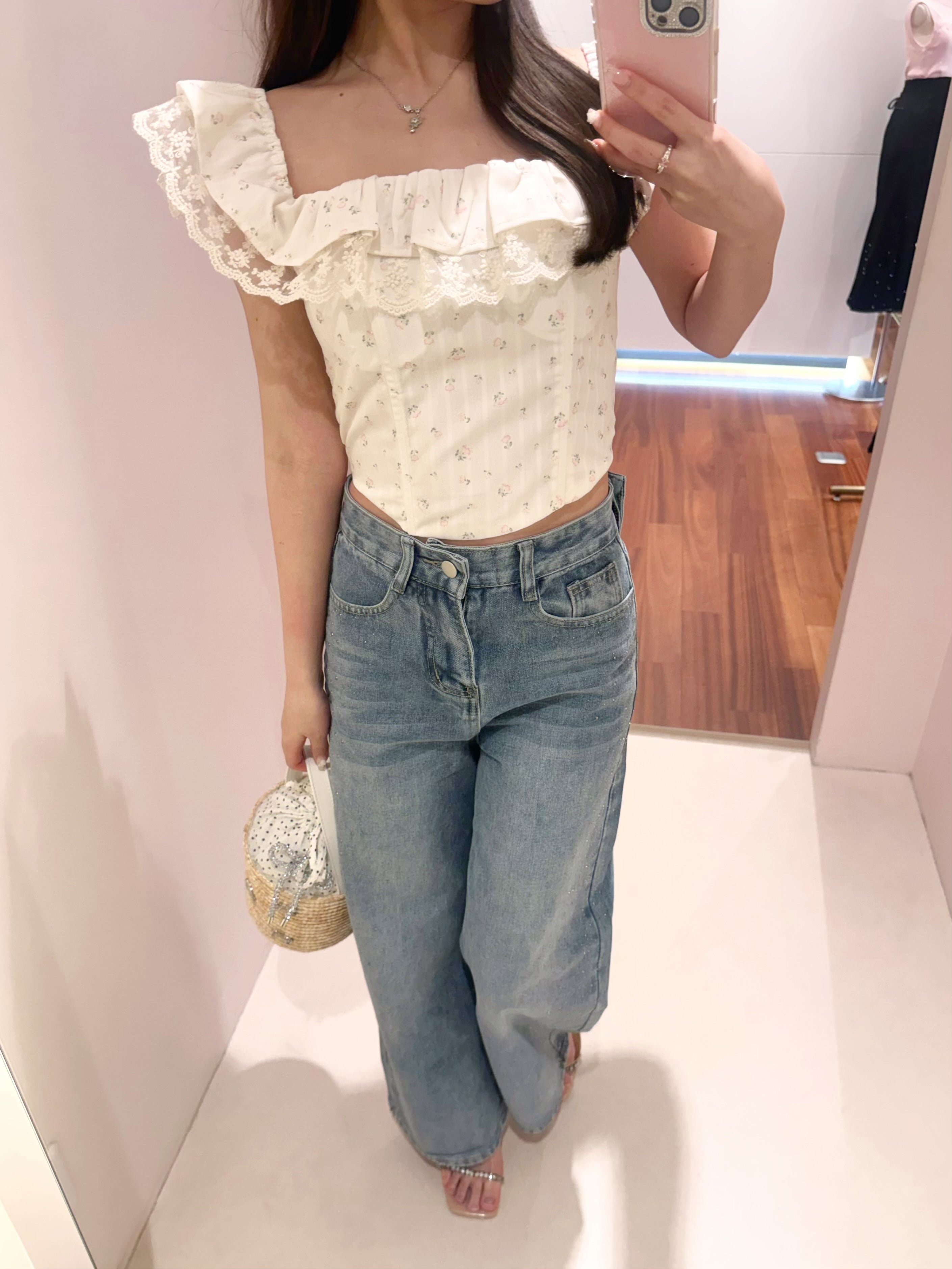 floral lace top – ROUGE by POMME d'amour