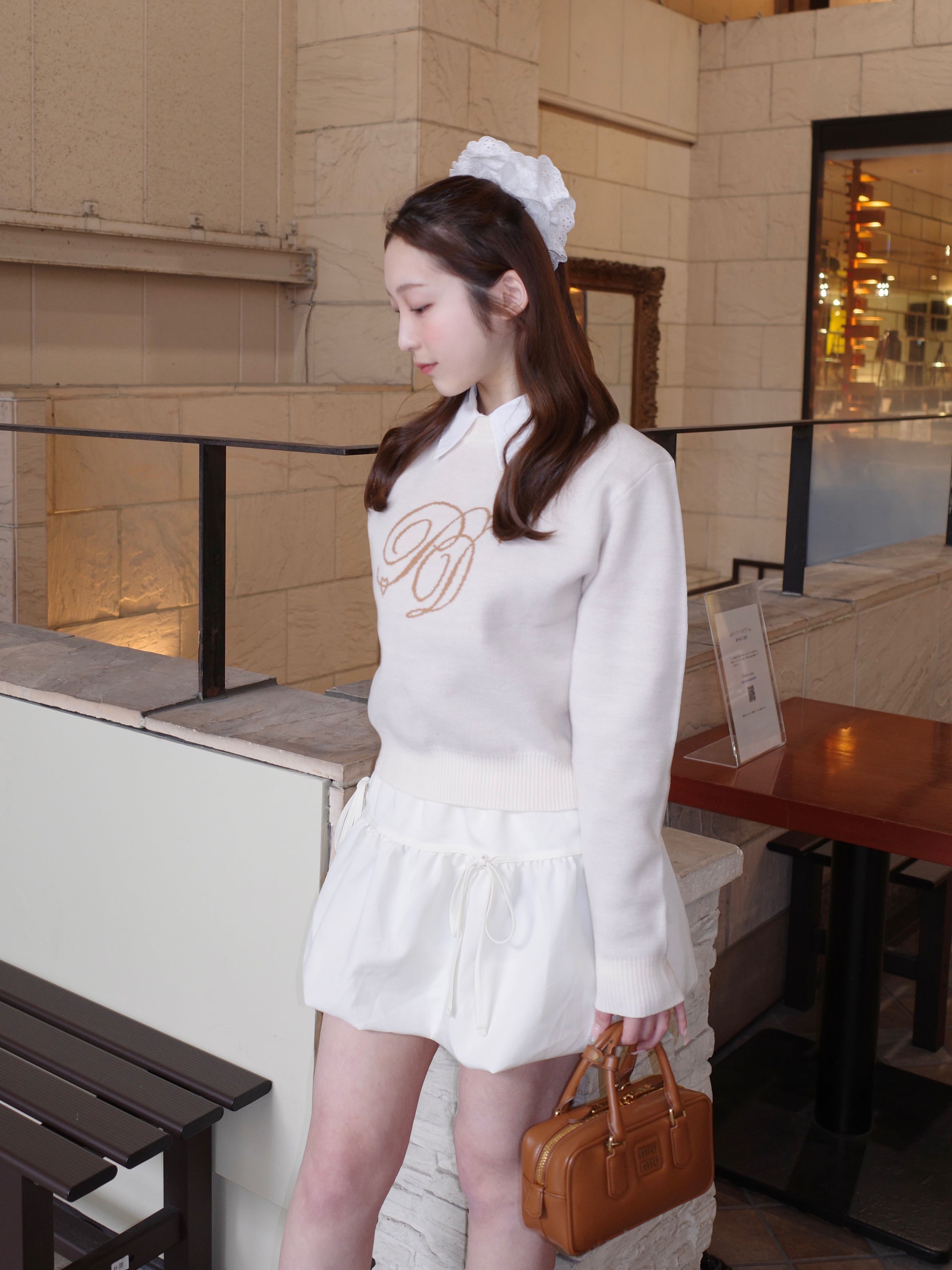 PD♡logo knit – ROUGE by POMME d'amour