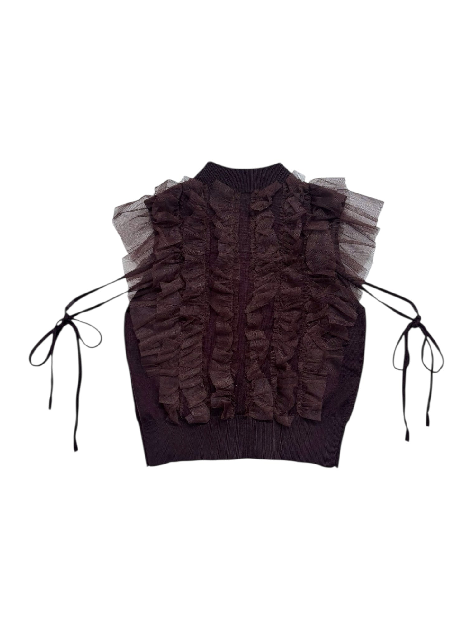bijou tulle sleeveless knit – ROUGE by POMME d'amour