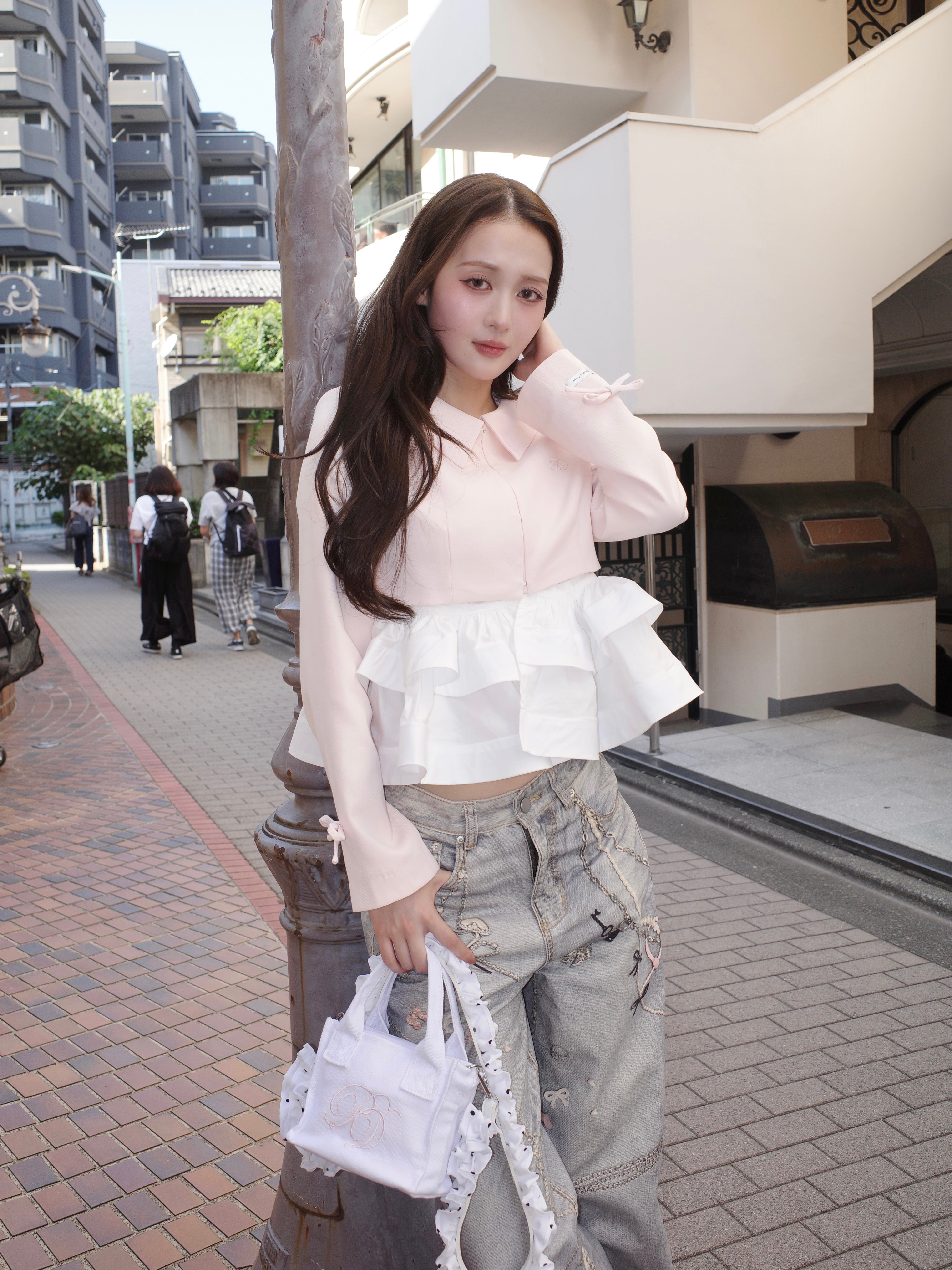 peplum frill jacket – ROUGE by POMME d'amour