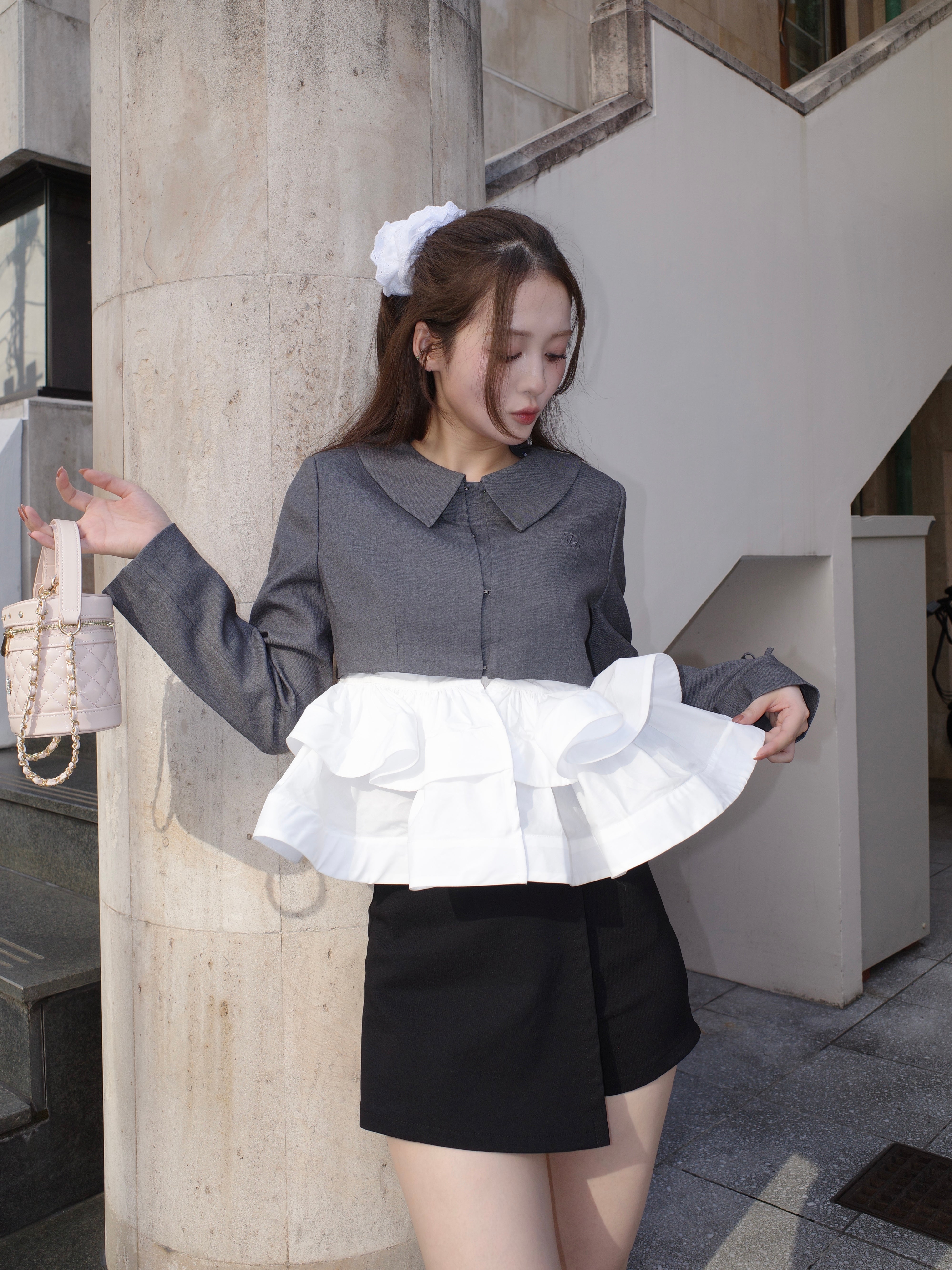 peplum frill jacket – ROUGE by POMME d'amour