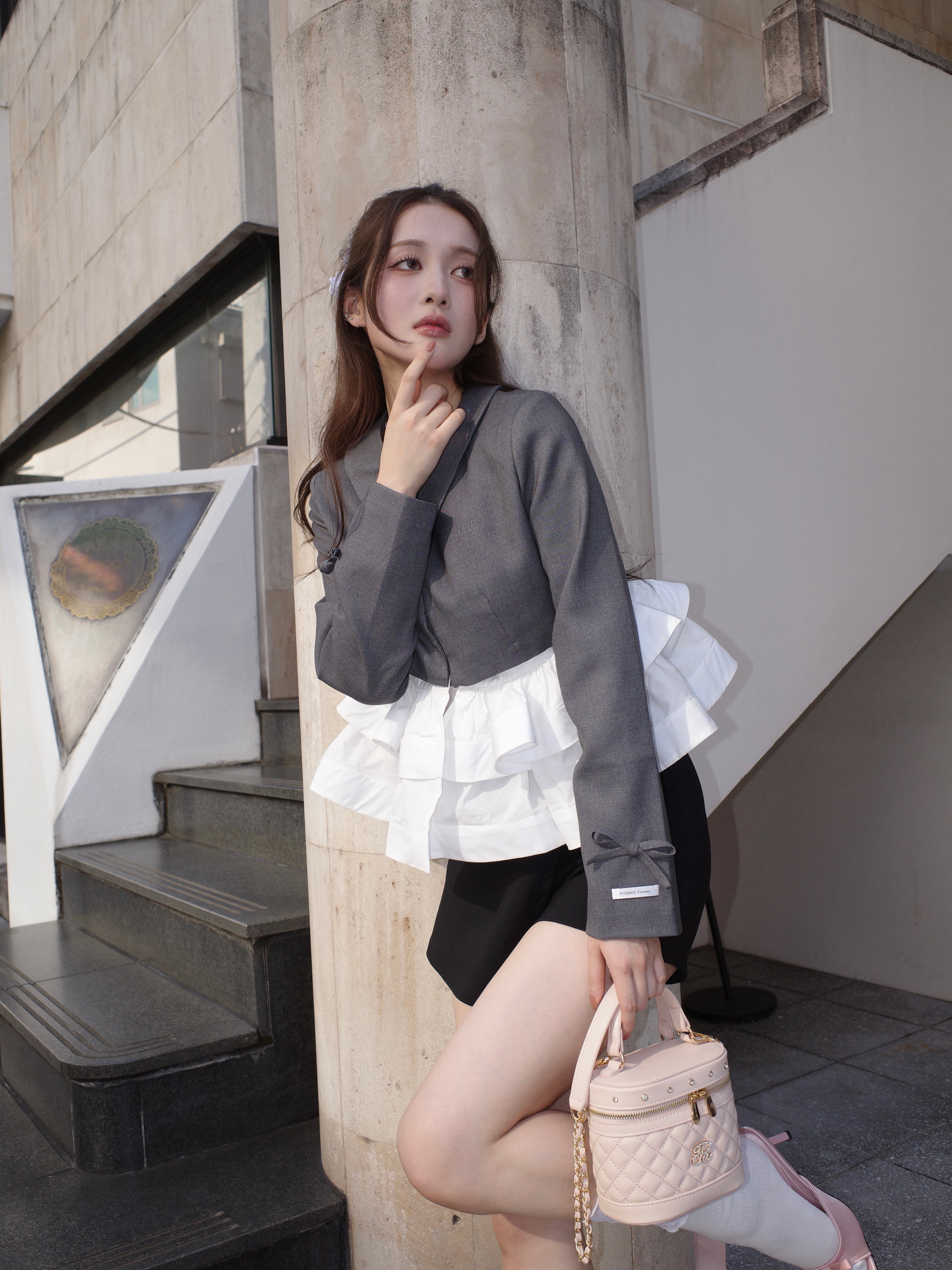 peplum frill jacket – ROUGE by POMME d'amour