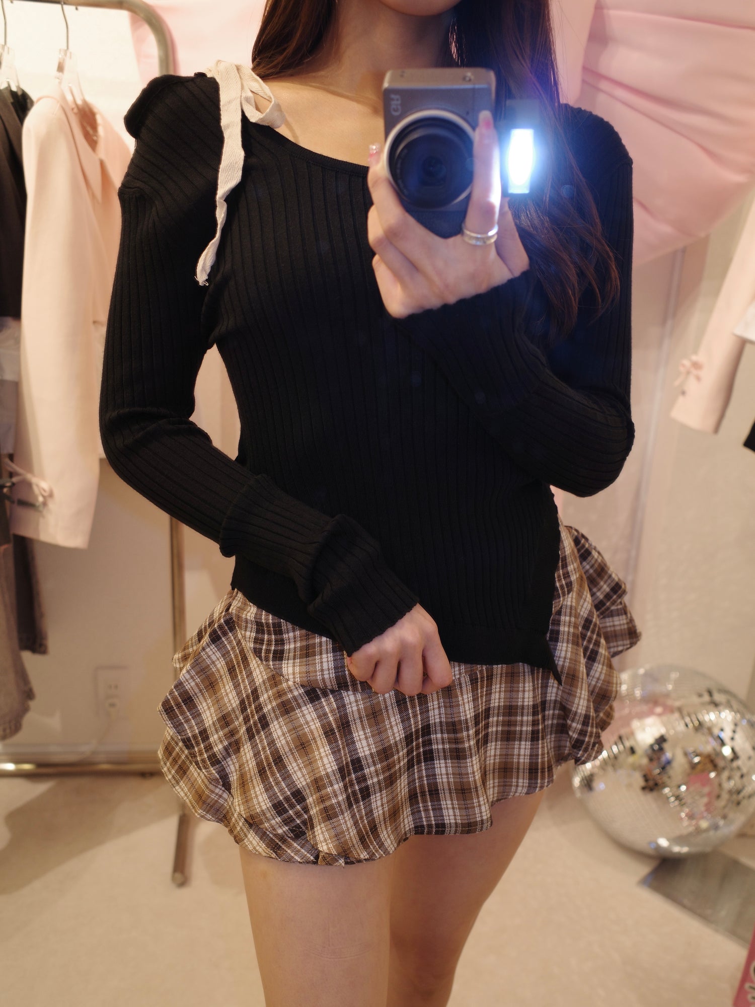 モデル154cm（Sサイズ着用）