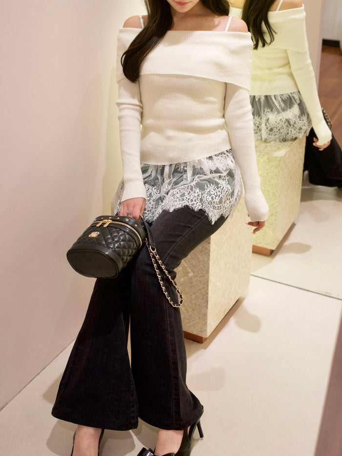 lace cami layered tops