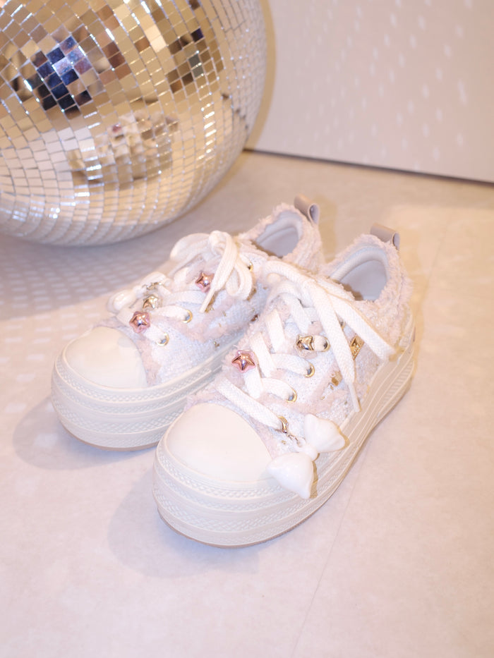 Canvas High / pale pink × golden white