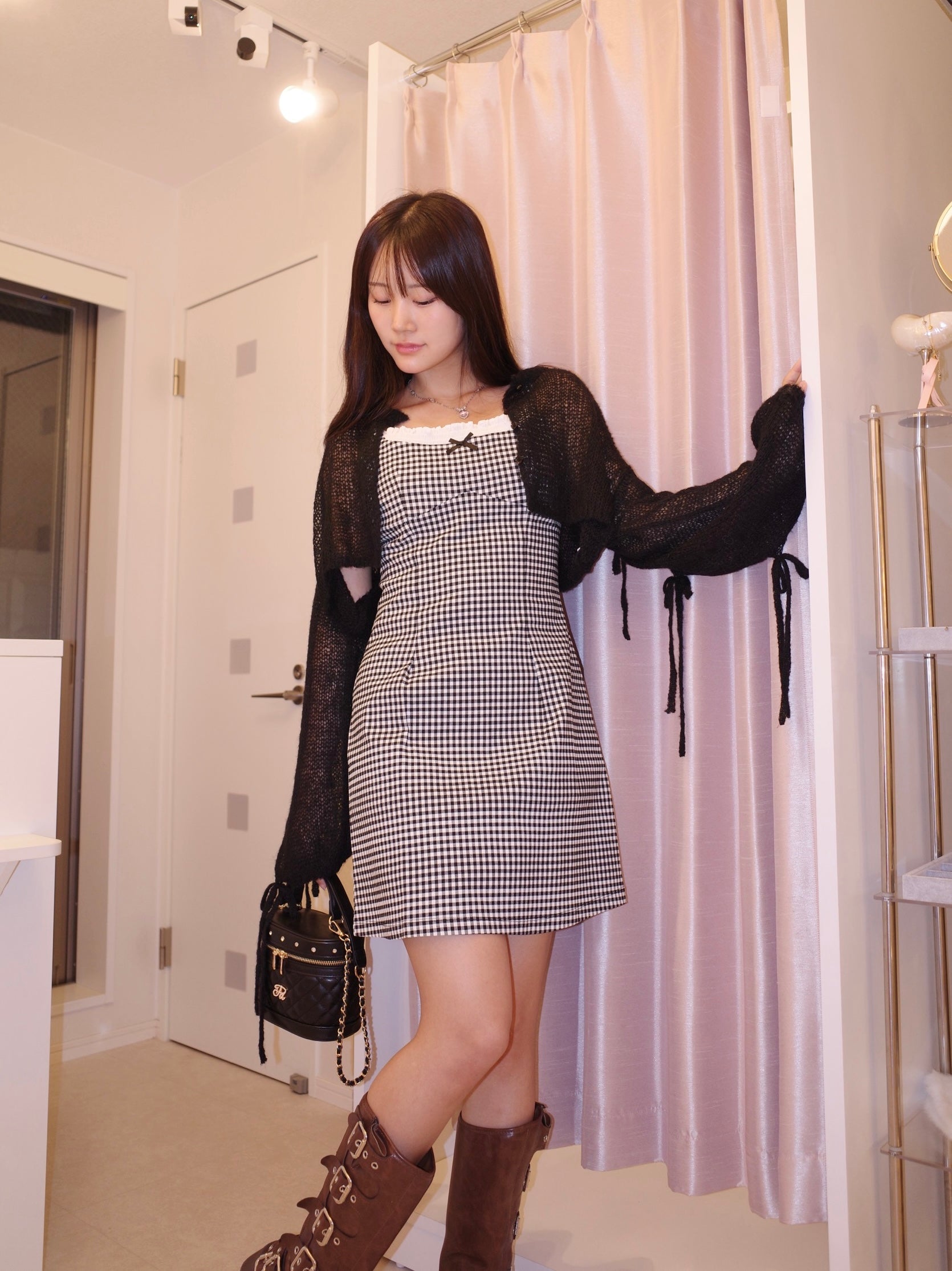 gingham mini onepiece – ROUGE by POMME d'amour