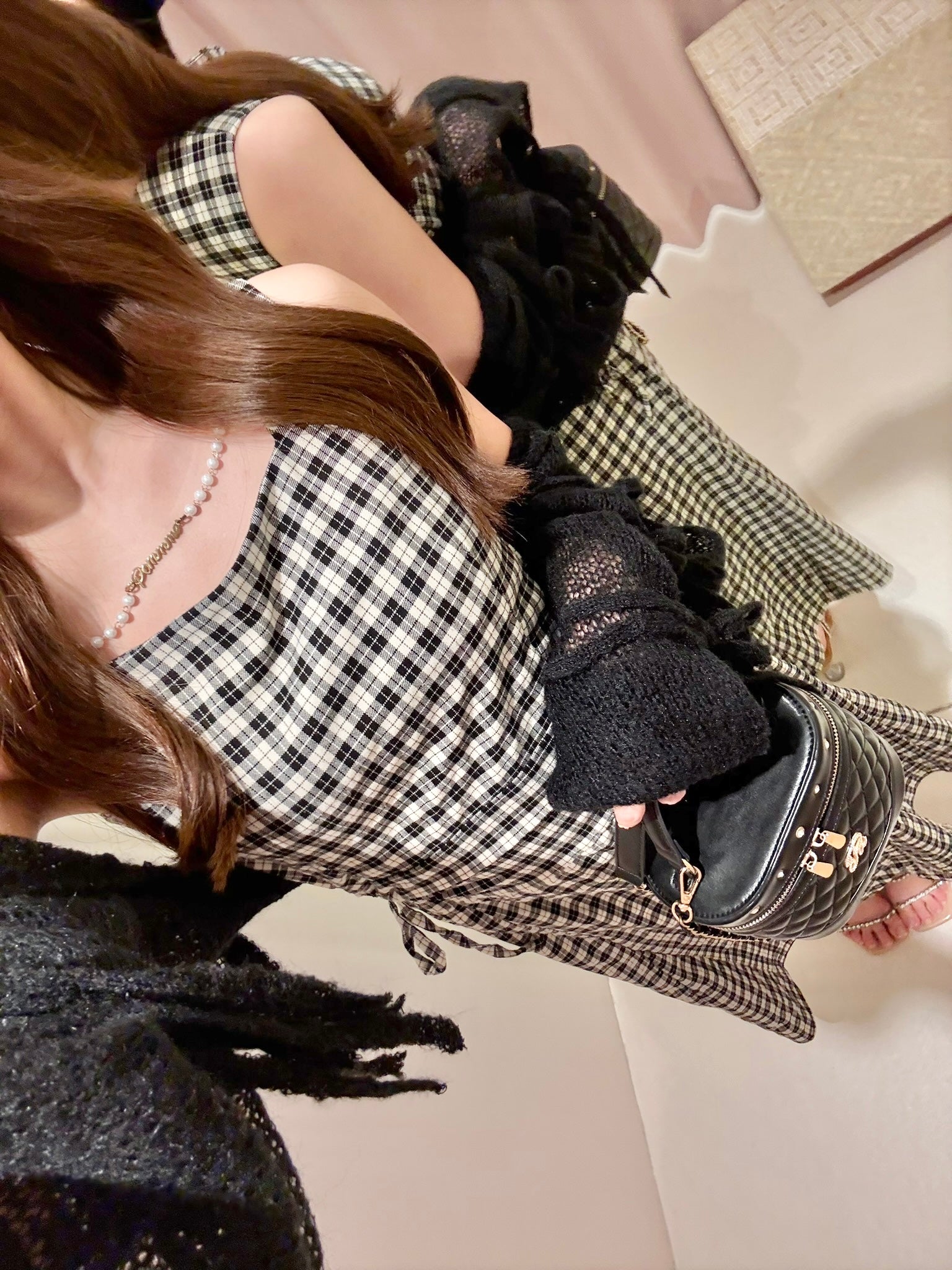 トップス POMME d'amour charm jacquard peplum tops POMME d'amour charm jacquard peplum tops