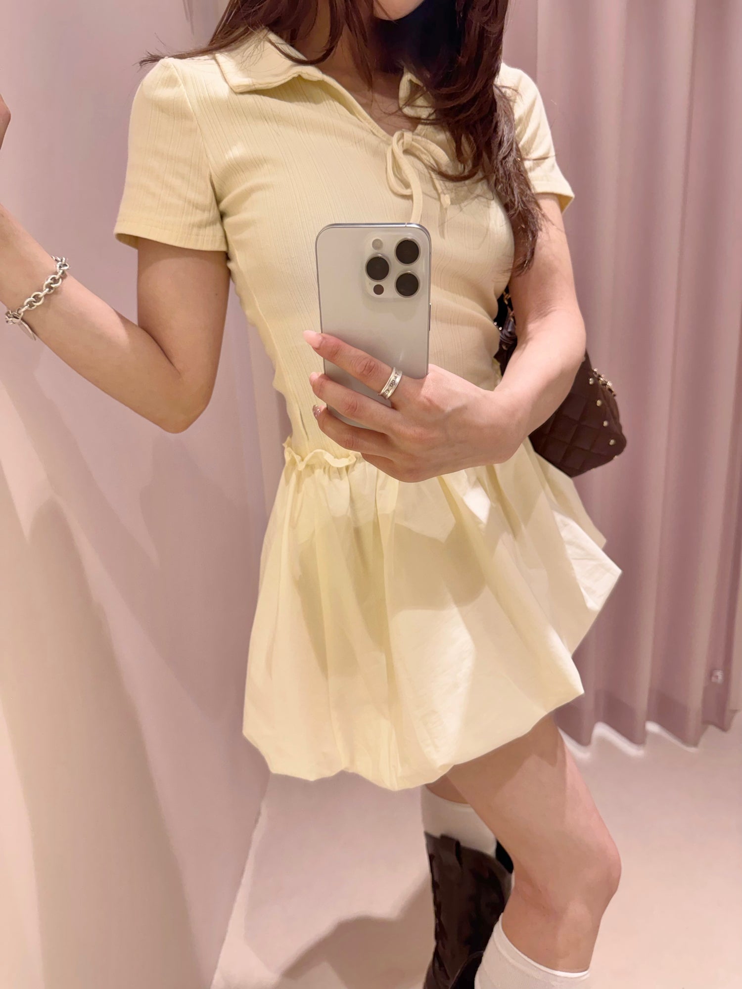 モデル154cm（Fサイズ着用）
