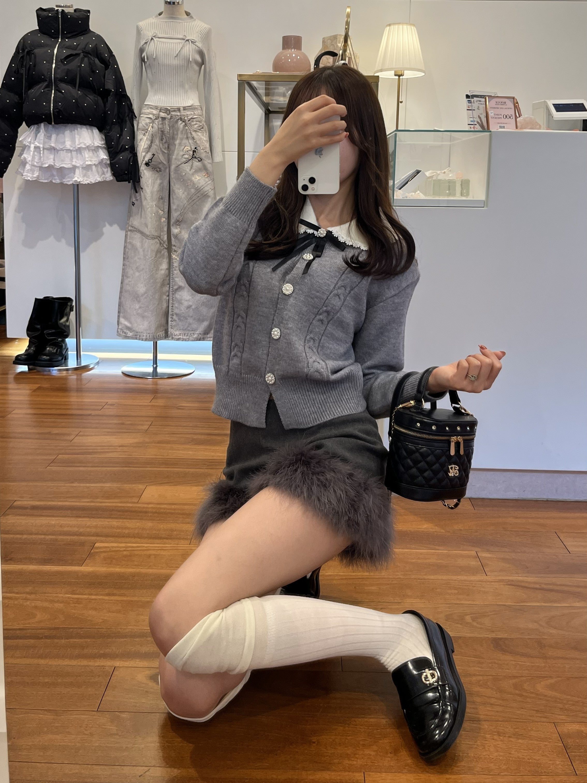 fur short pants – ROUGE by POMME d'amour