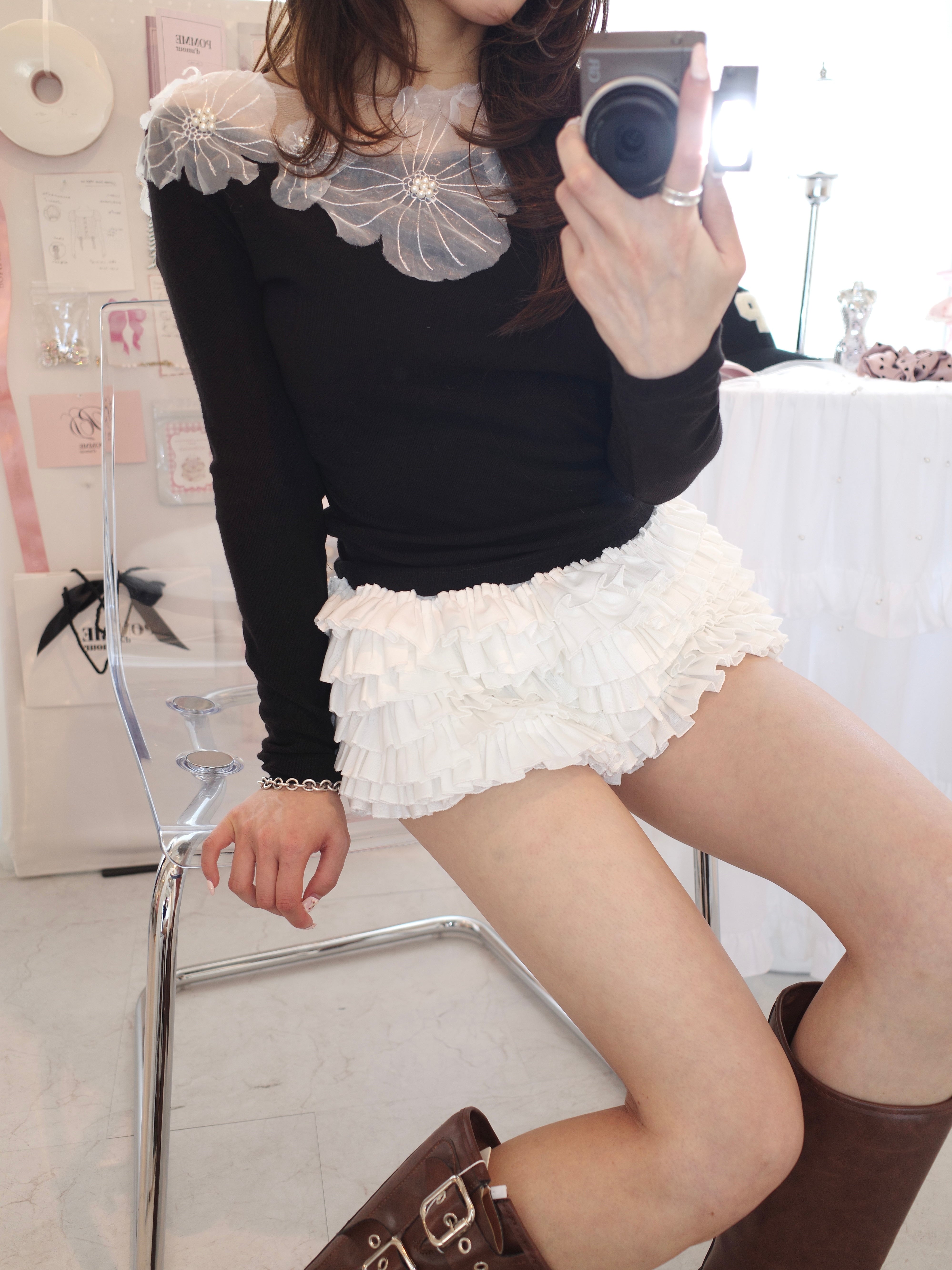 sheer floral tops – ROUGE by POMME d'amour