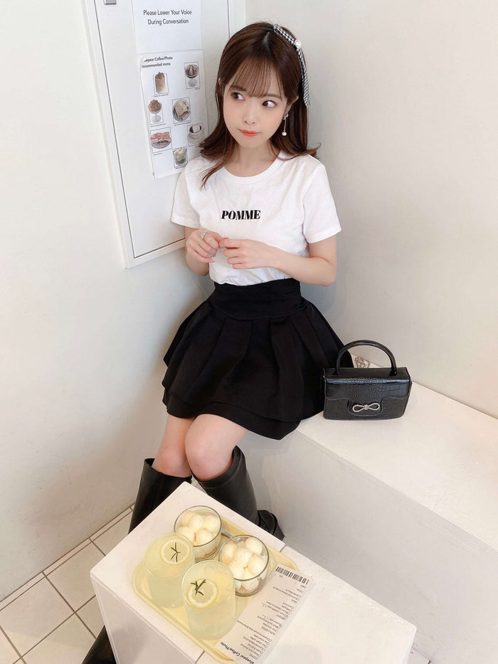 POMME embroidery logo tee