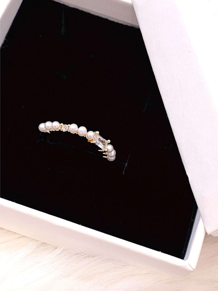 pearl bijou thin ring