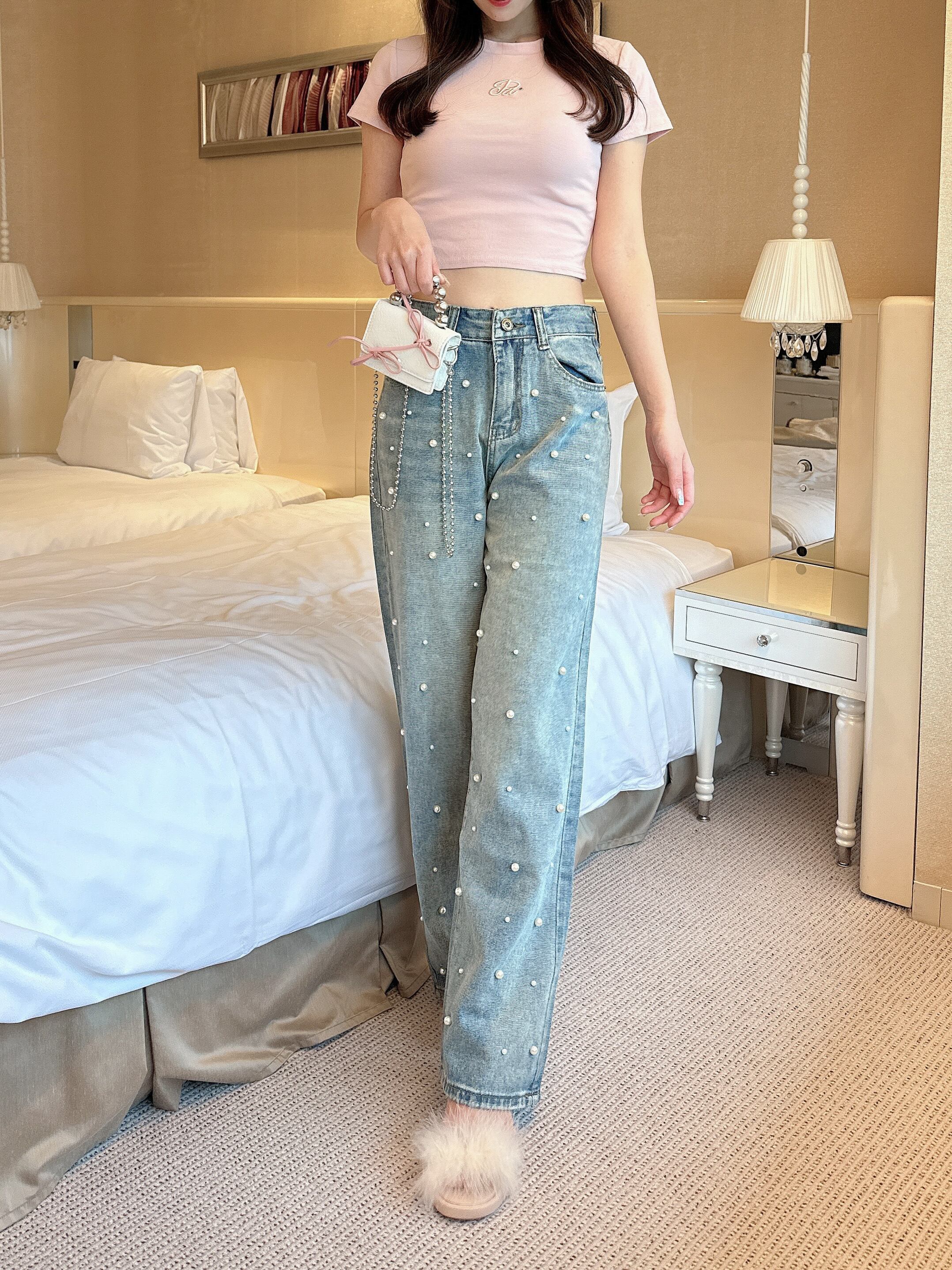 pearl straight denim – ROUGE by POMME d'amour