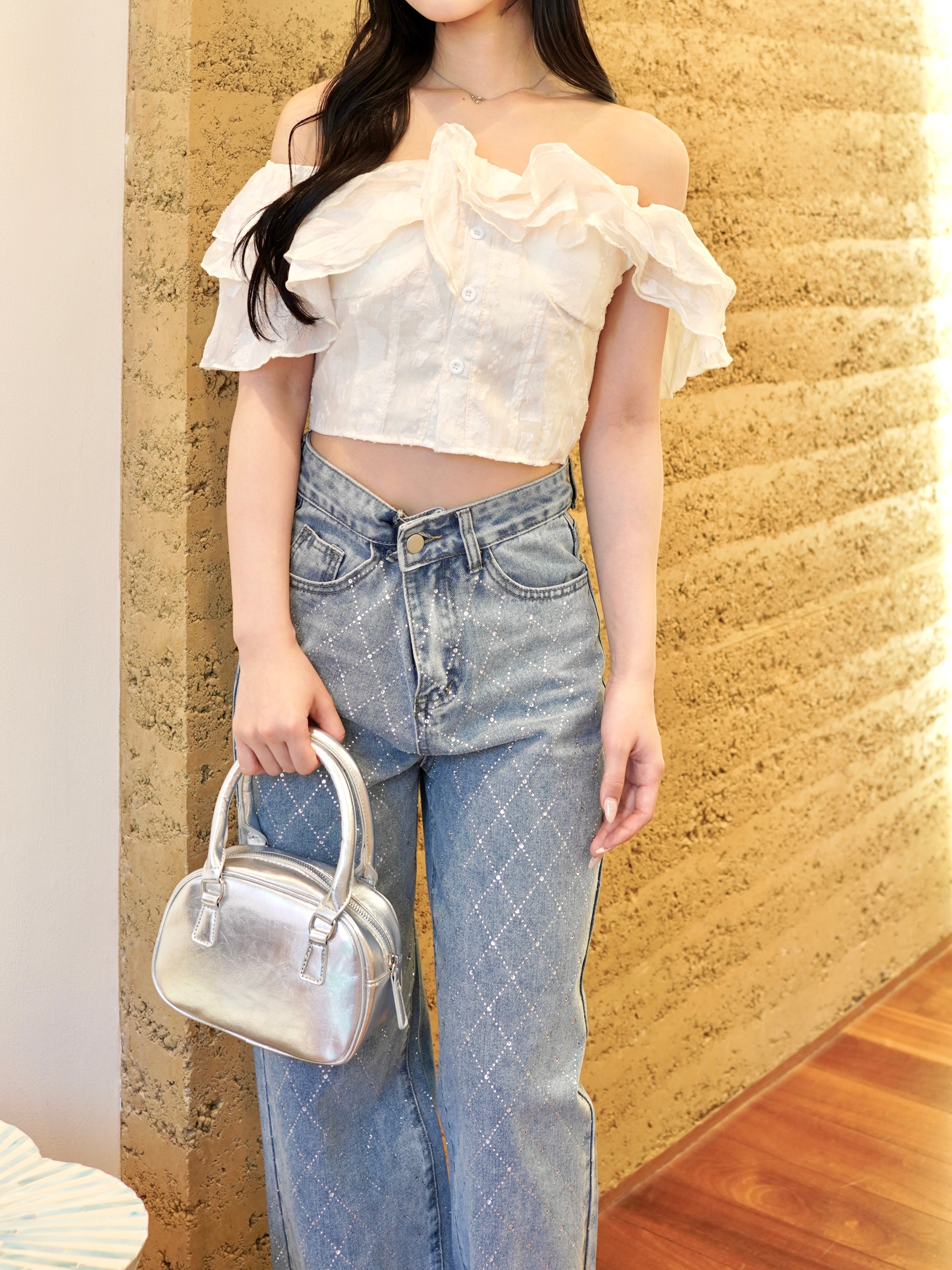 off shoulder flower tops – ROUGE by POMME d'amour
