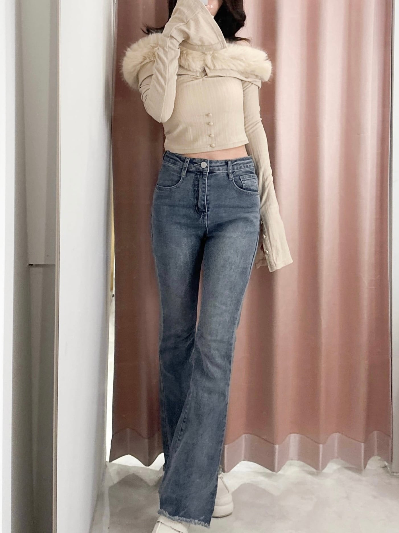 stretch flare denim – ROUGE by POMME d'amour
