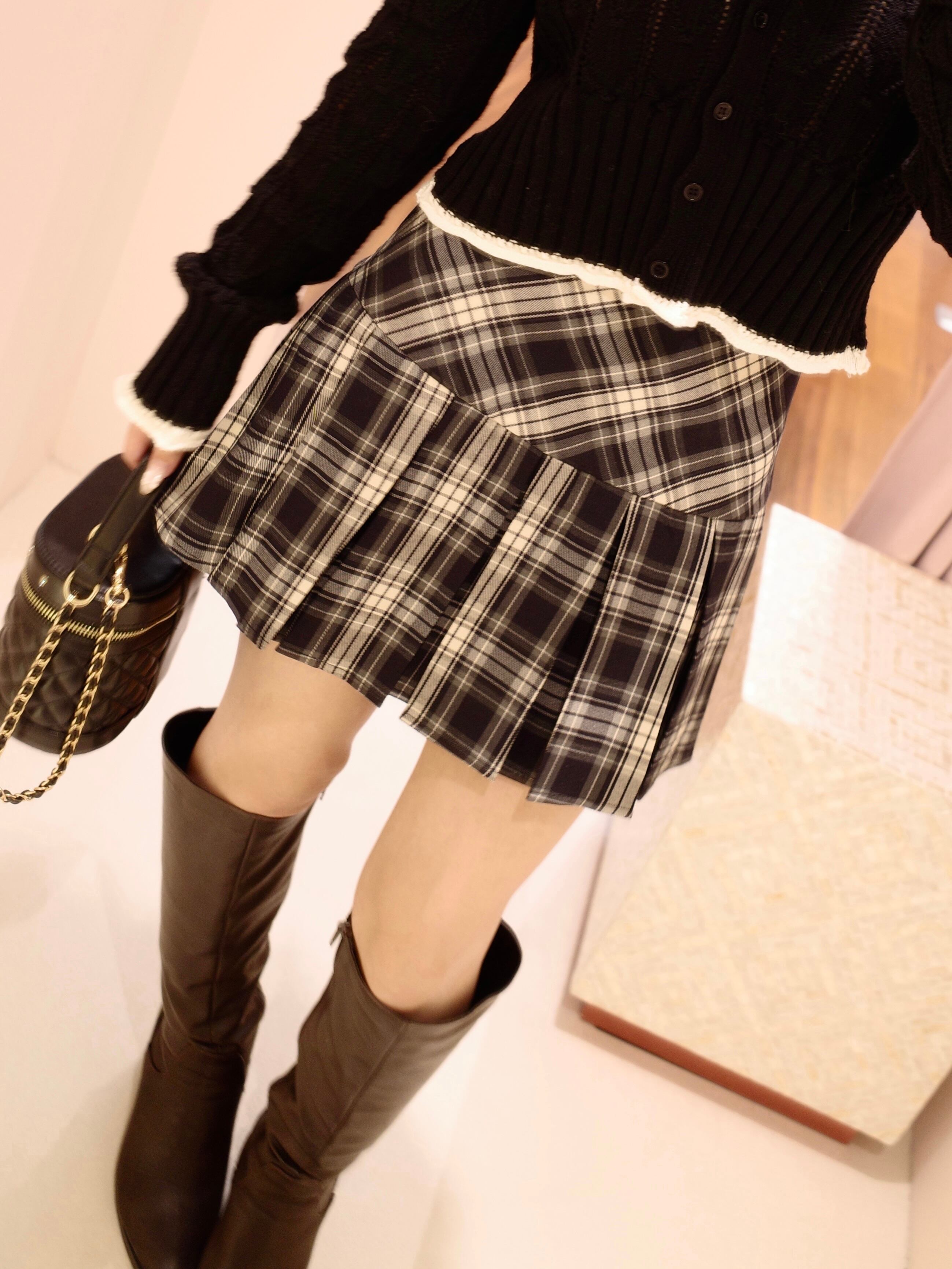 plaid pleats mini skirt – ROUGE by POMME d'amour