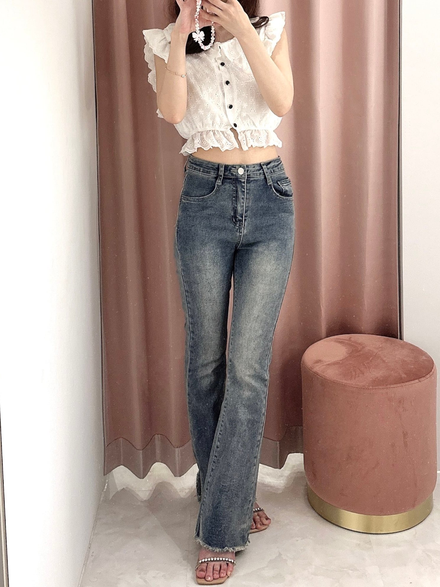 stretch flare denim – ROUGE by POMME d'amour