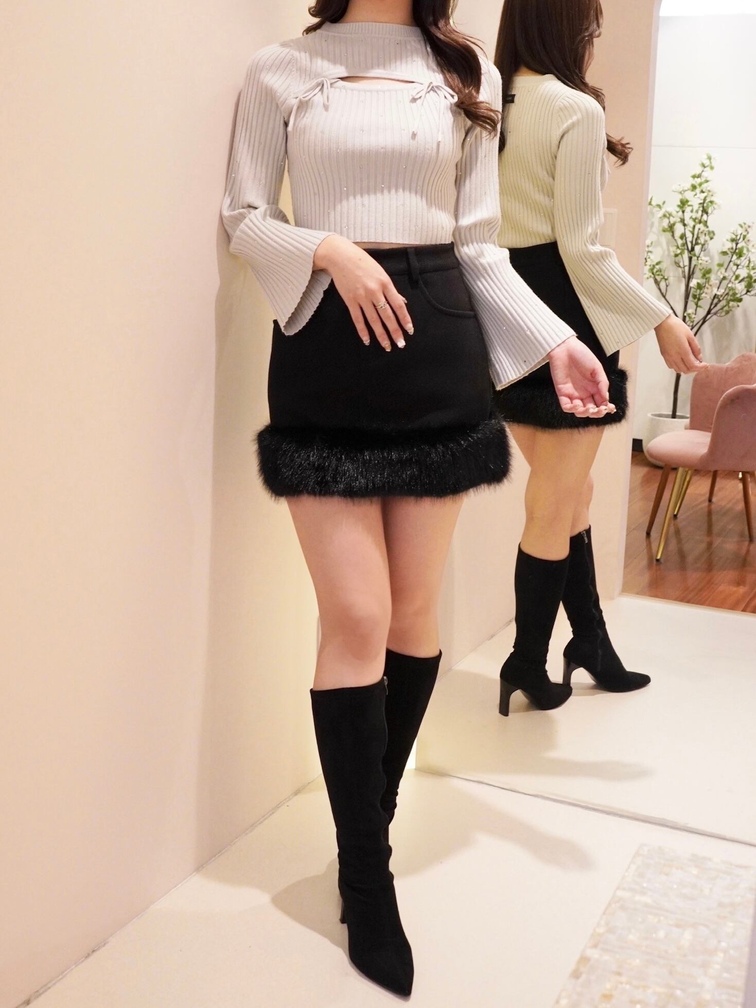 モデル164cm（Mサイズ着用）