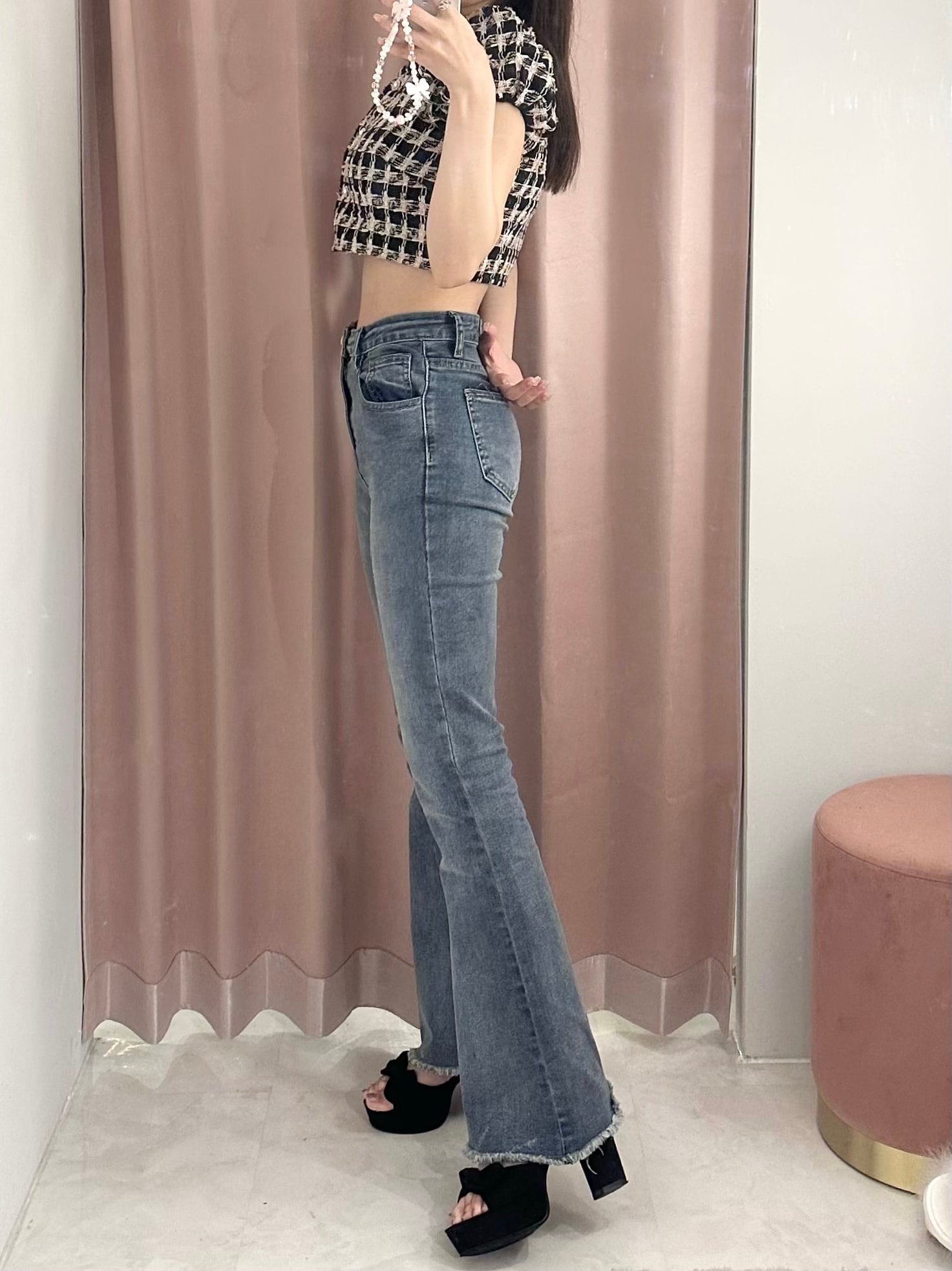 stretch flare denim – ROUGE by POMME d'amour