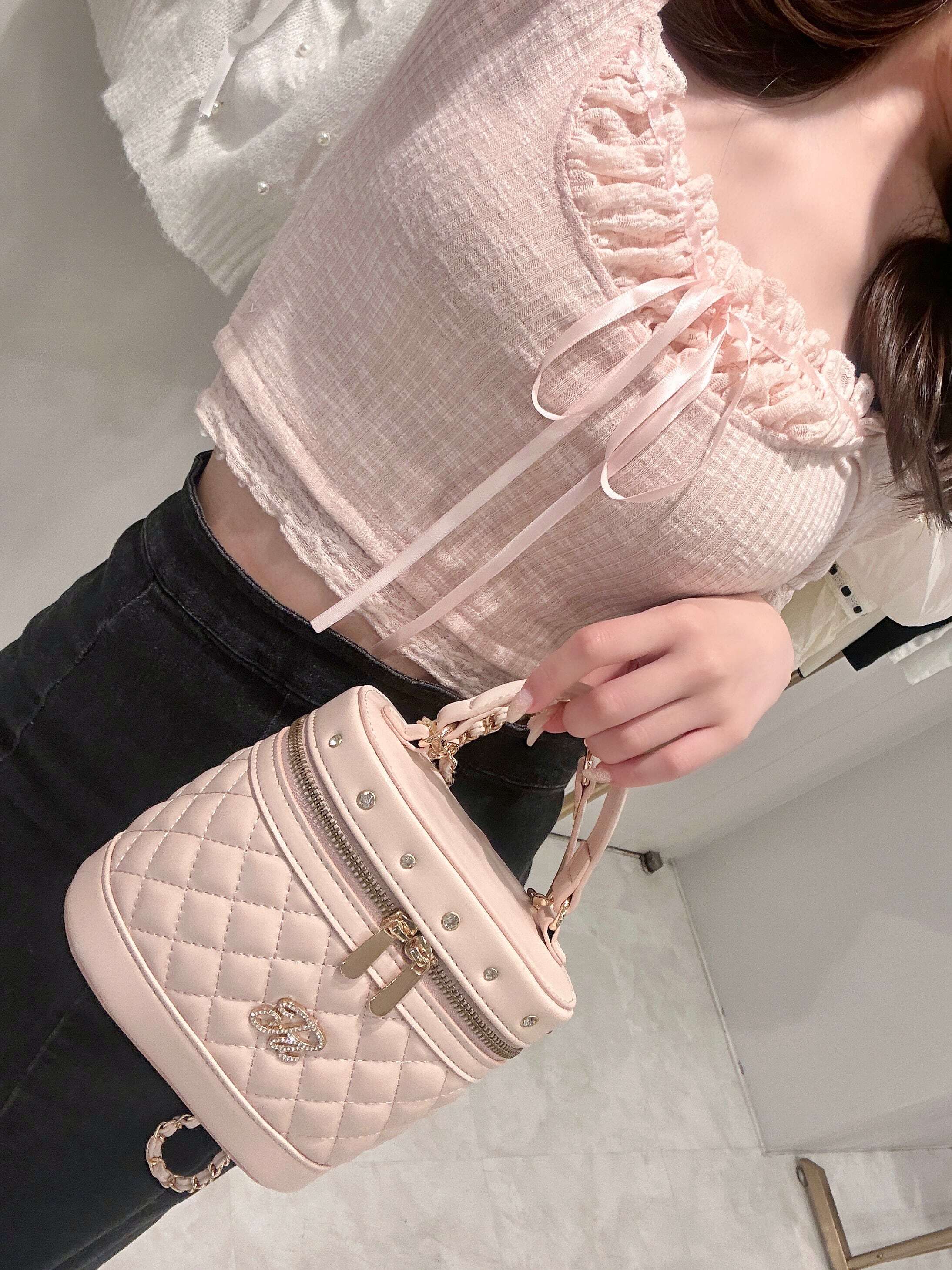 POMME バニティバック POMME embroidery fur vanity bag – ROUGE by POMME d'amour